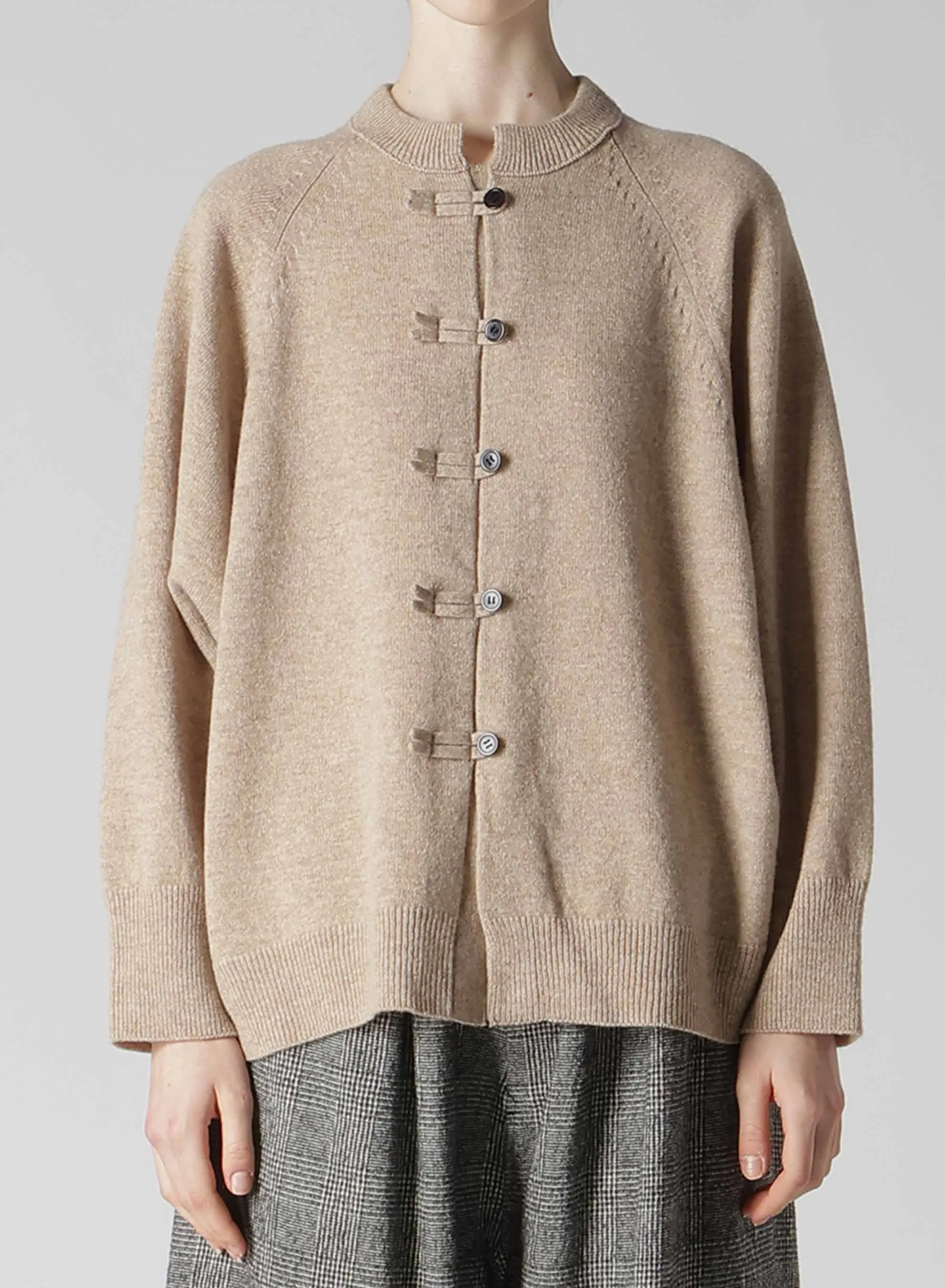 LAMB WOOL JERSEY CHINA BUTTON CARDIGAN sold by Yohji Yamamoto product image thumbnail 4