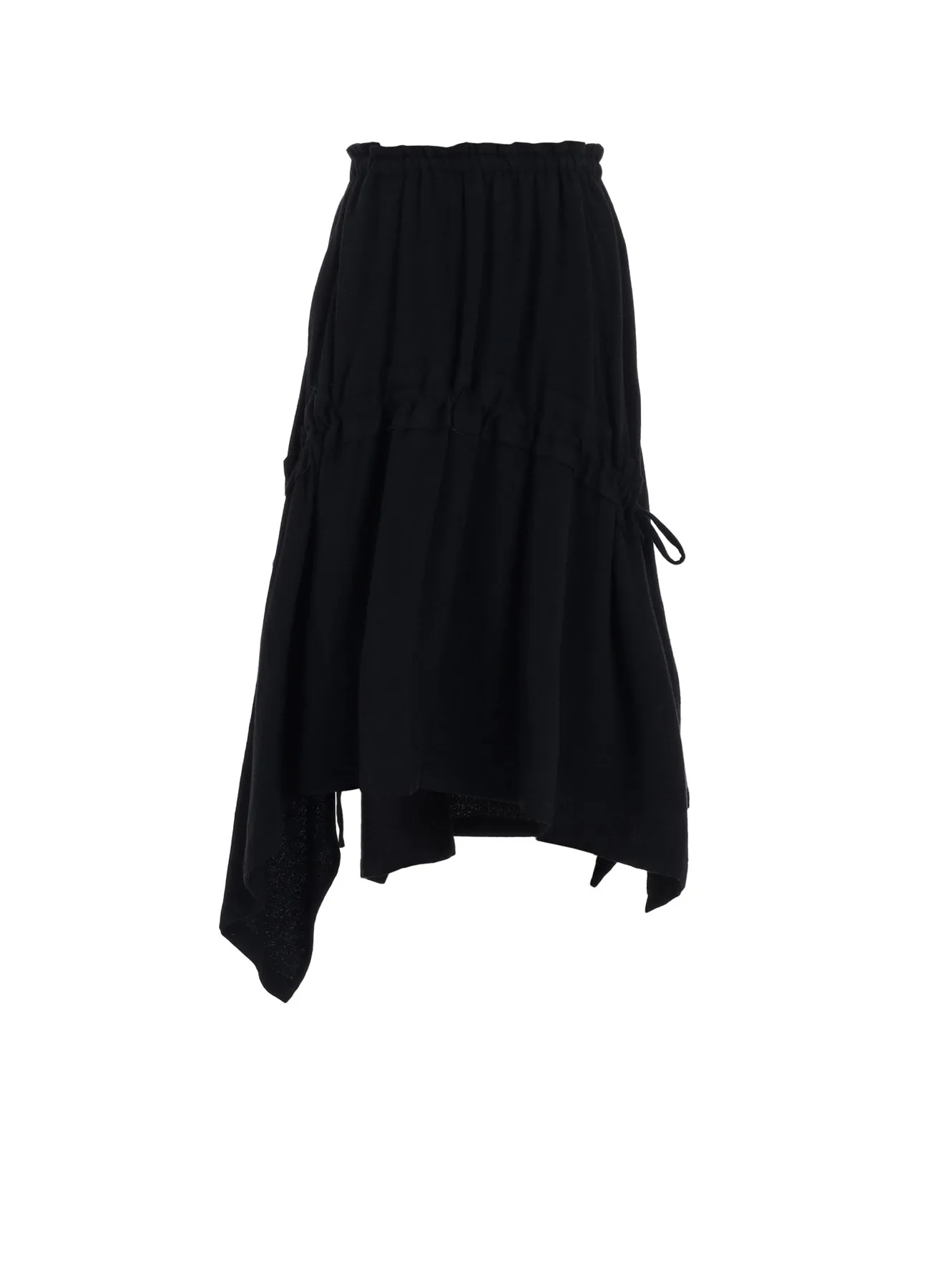 STRETCH FLANNEL SHIRRING SKIRT sold by Yohji Yamamoto