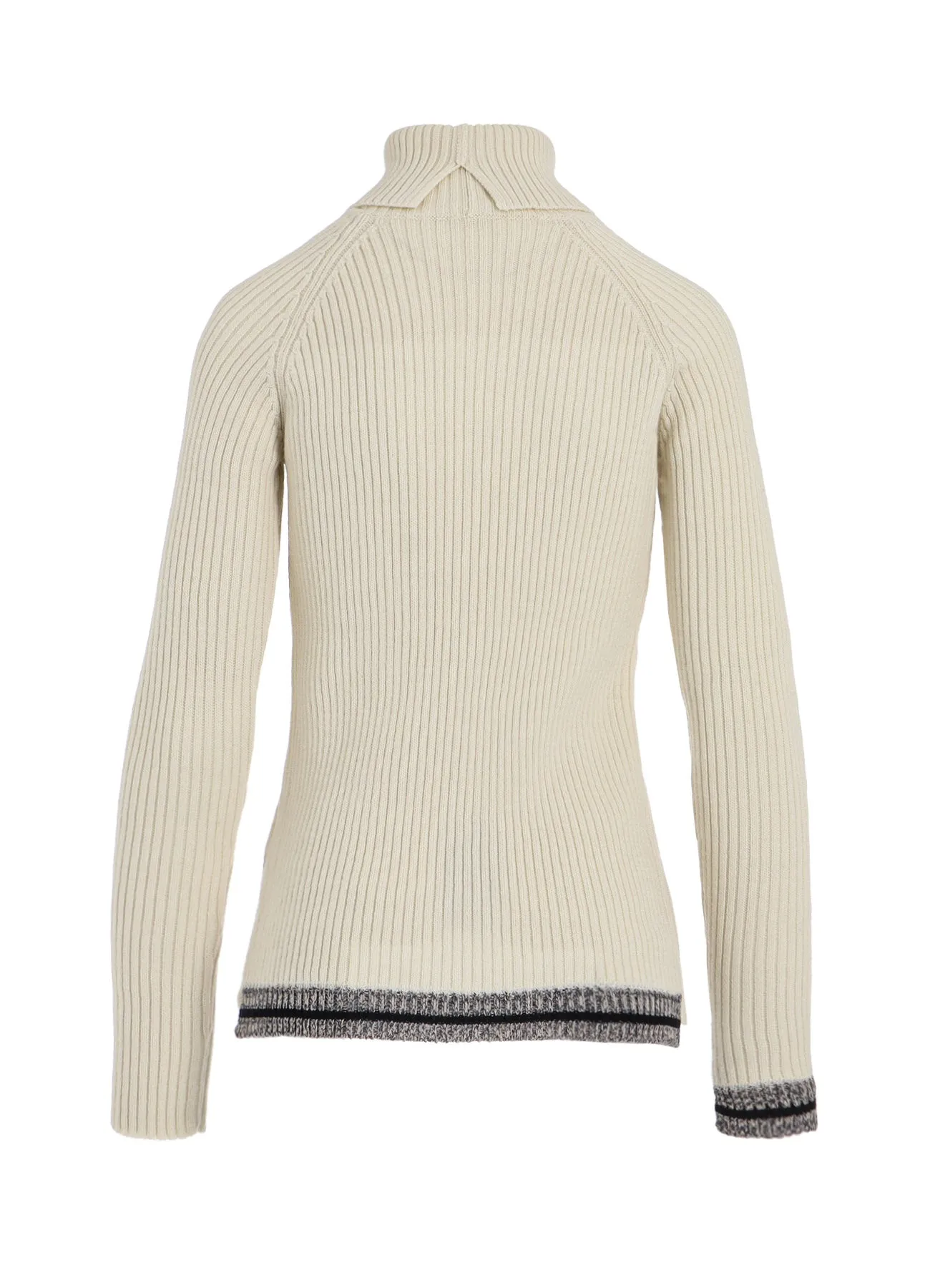 RIB HIGH NECK RAGLAN PULLOVER sold by Yohji Yamamoto product image thumbnail 3