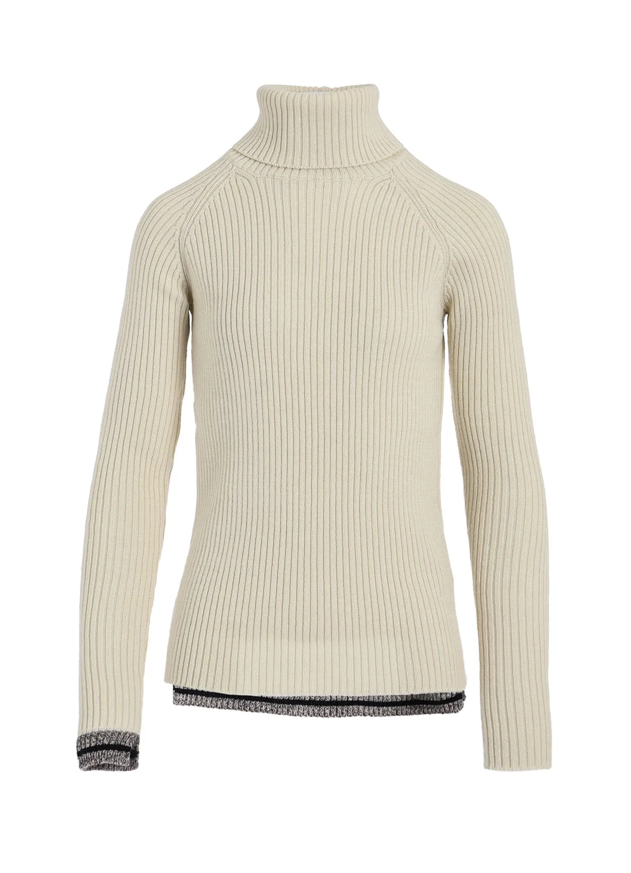 RIB HIGH NECK RAGLAN PULLOVER sold by Yohji Yamamoto product image thumbnail 2