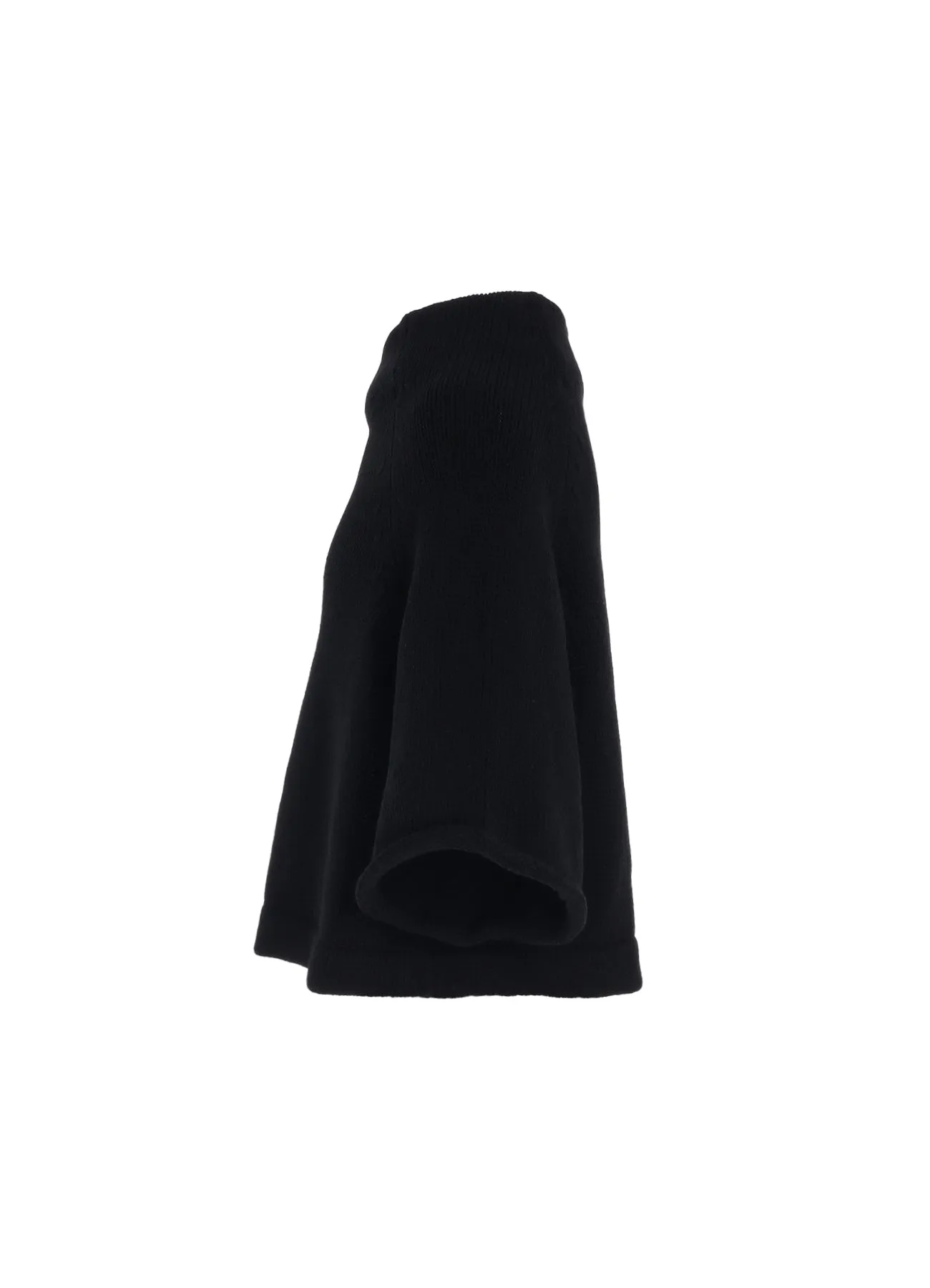 LAMB WOOL JERSEY ROLLED SLEEVE PULLOVER sold by Yohji Yamamoto product image thumbnail 3