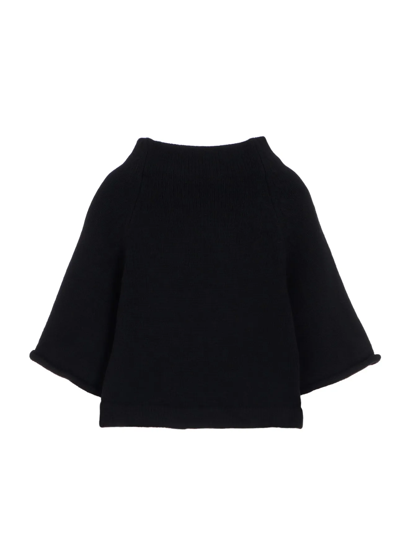 LAMB WOOL JERSEY ROLLED SLEEVE PULLOVER sold by Yohji Yamamoto product image thumbnail 4