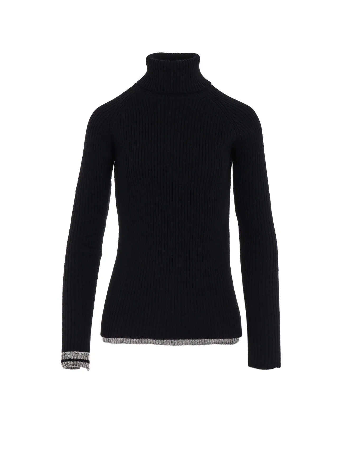 RIB HIGH NECK RAGLAN PULLOVER sold by Yohji Yamamoto