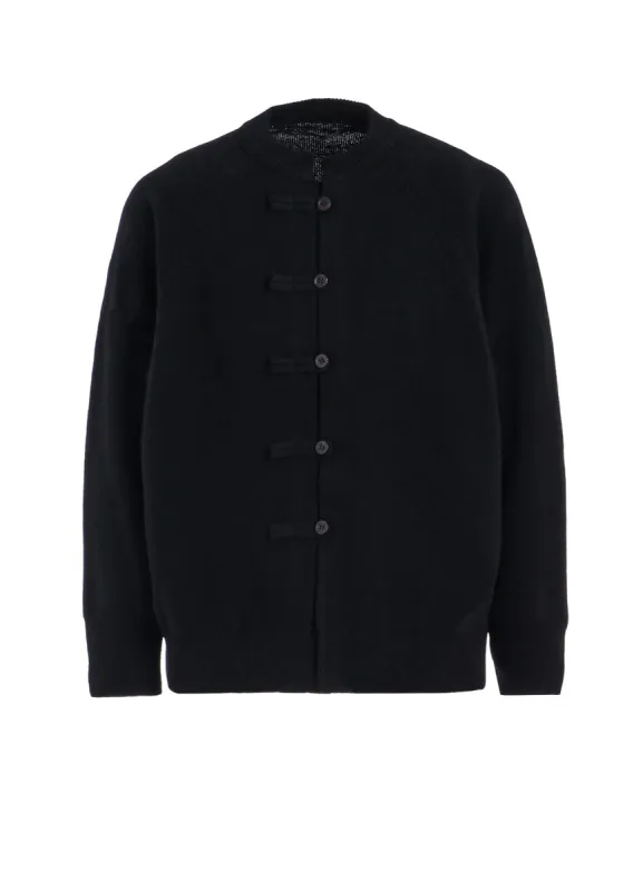 LAMB WOOL JERSEY CHINA BUTTON CARDIGAN sold by Yohji Yamamoto