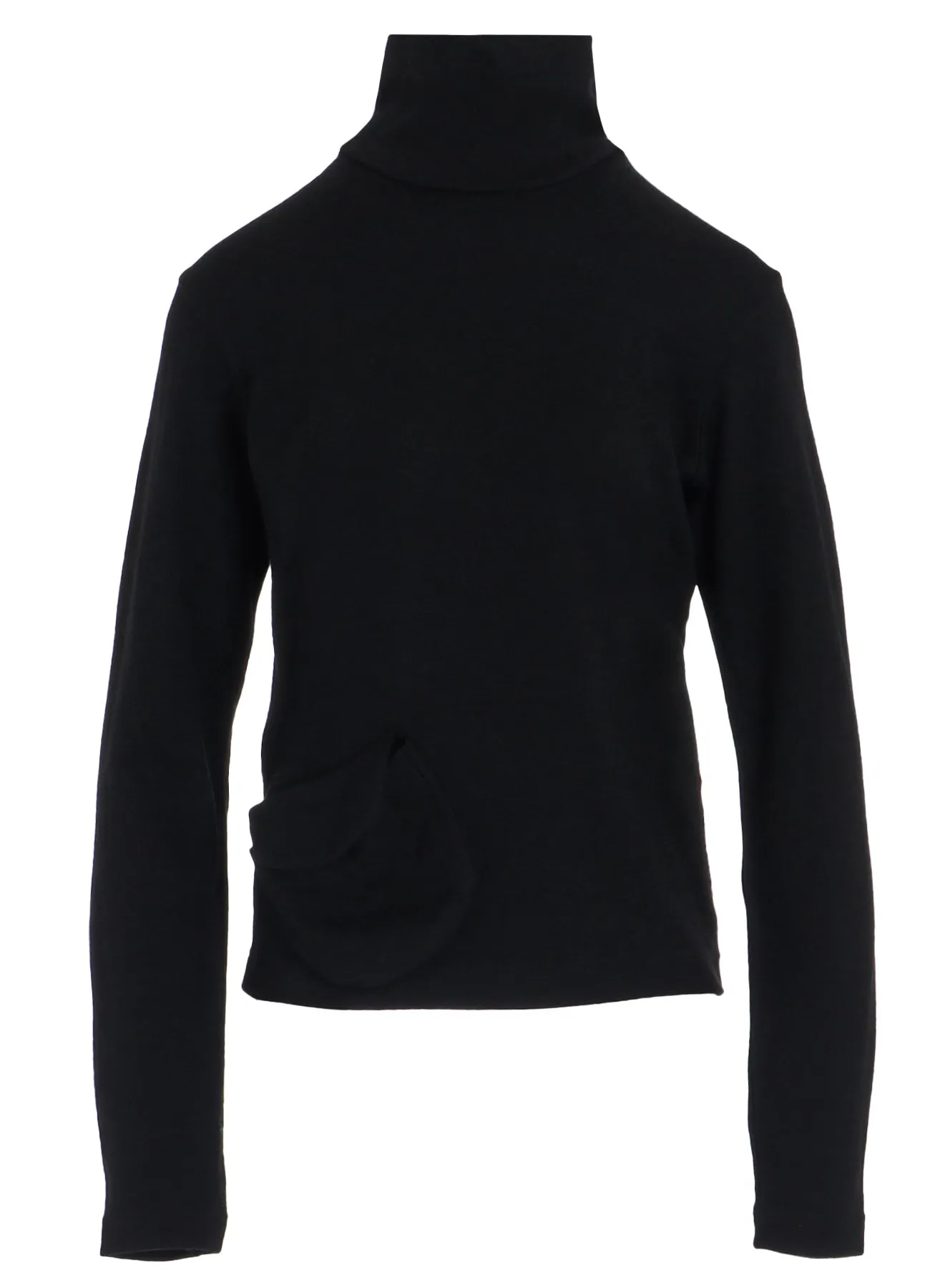 WOOL JERSEY HIGH NECK PULLOVER WITH POCKET sold by Yohji Yamamoto product image thumbnail 2