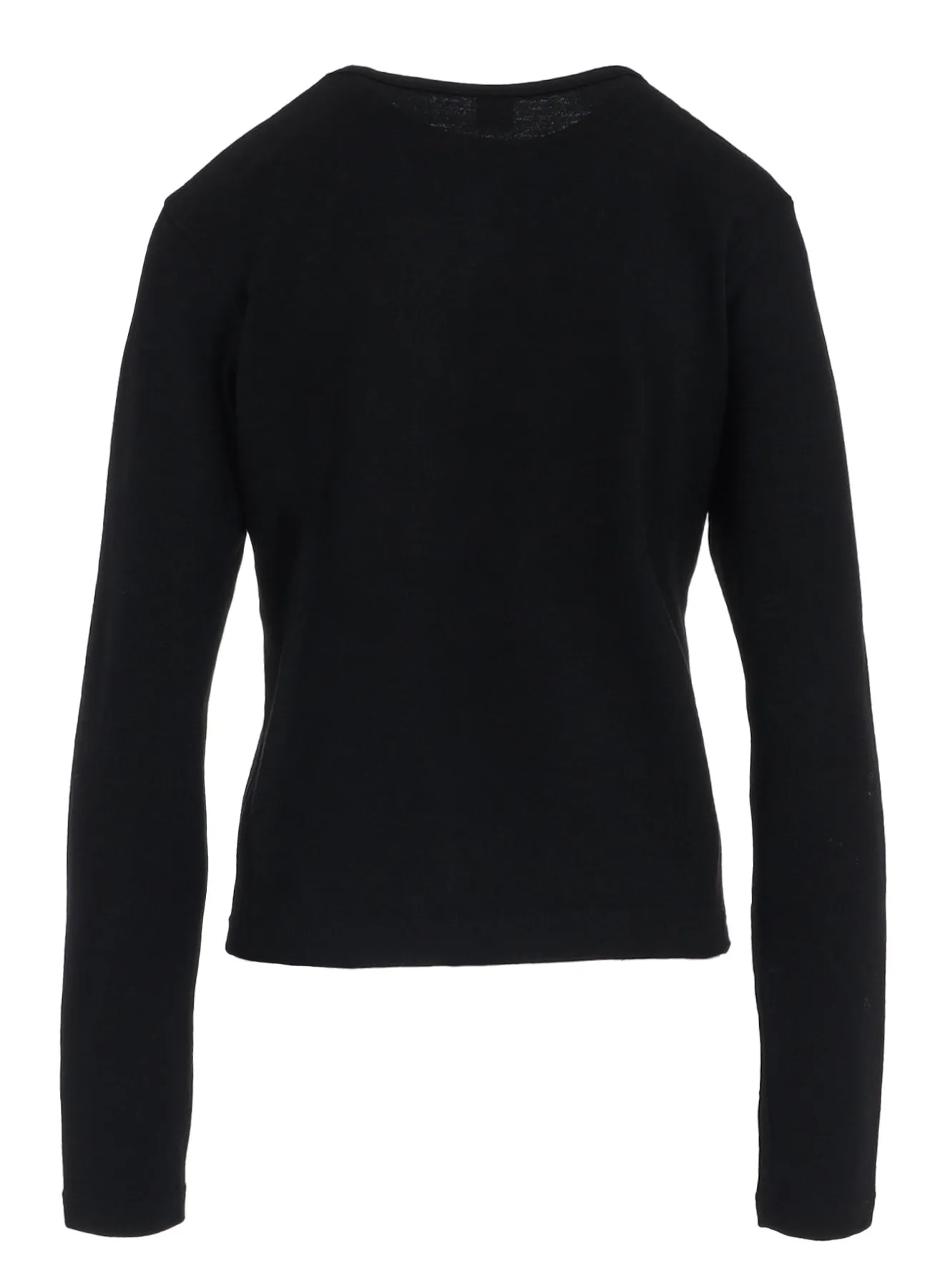 WOOL JERSEY CREW NECK PULLOVER WITH POCKET sold by Yohji Yamamoto product image thumbnail 3