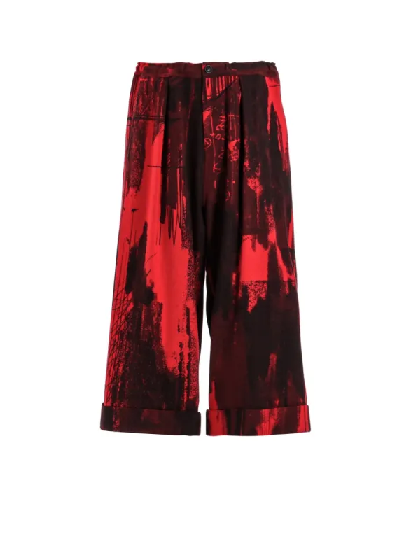 WOOL FLANNEL FRONT TUCK MACKIN PANTS sold by Yohji Yamamoto