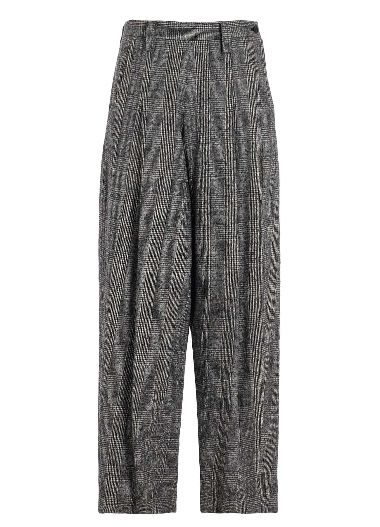 COTTON WOOL GLEN CHECK SIDE OPEN PANTS sold by Yohji Yamamoto product image thumbnail 2