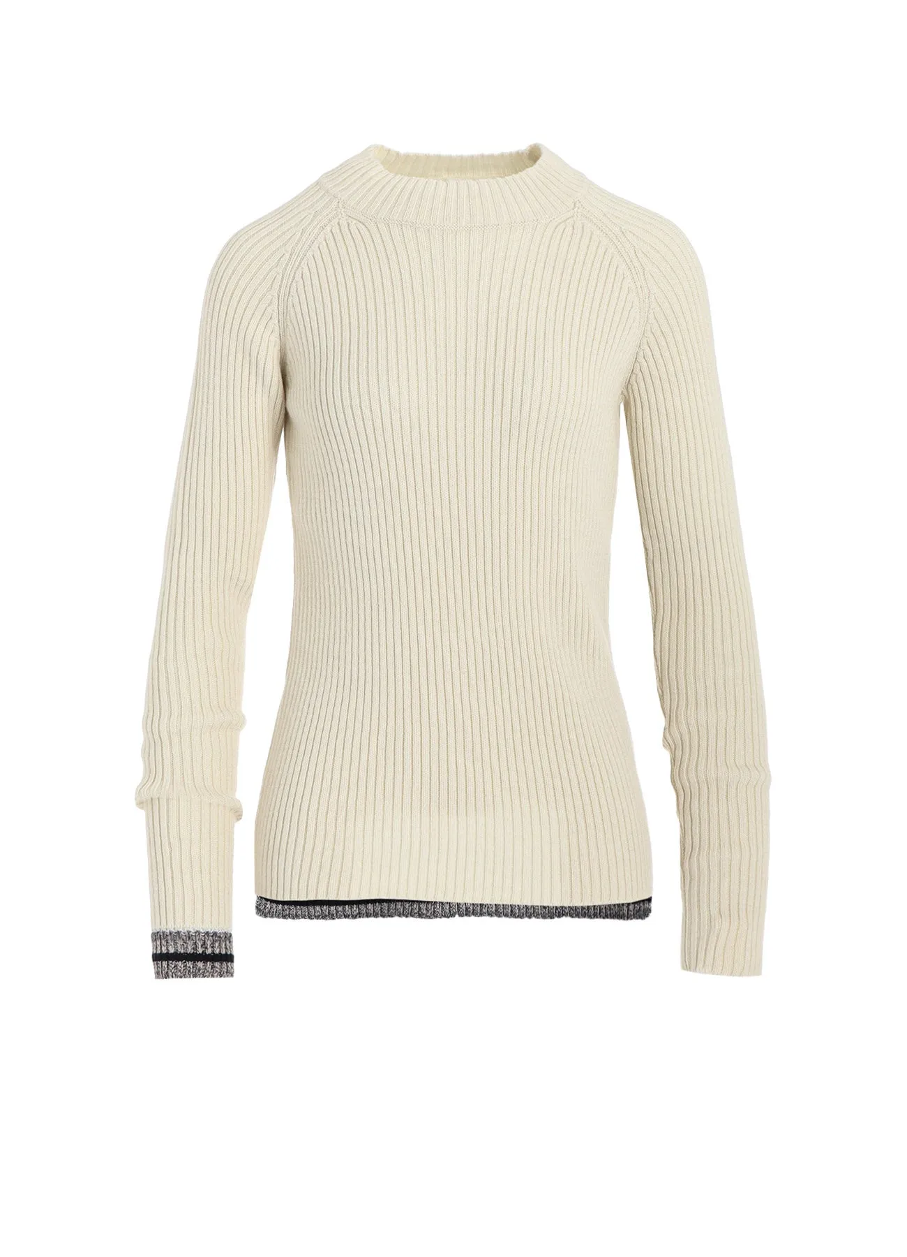 RIB MINI HIGH NECK RAGLAN PULLOVER sold by Yohji Yamamoto