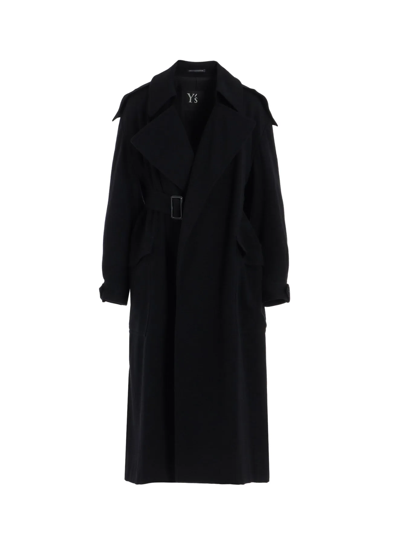 STRETCH FLANNEL TRENCH COAT sold by Yohji Yamamoto