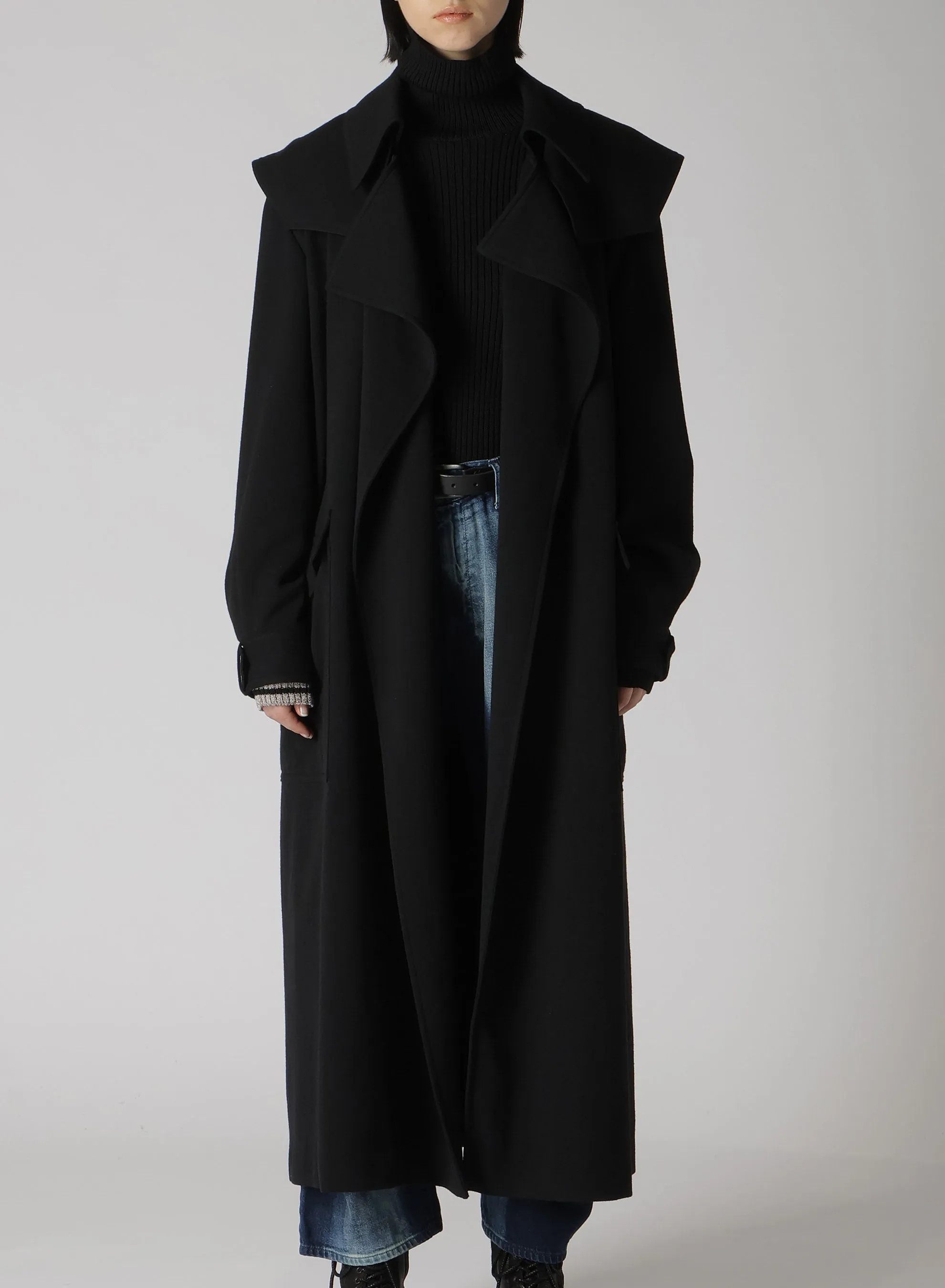 STRETCH FLANNEL TRENCH COAT sold by Yohji Yamamoto product image thumbnail 5