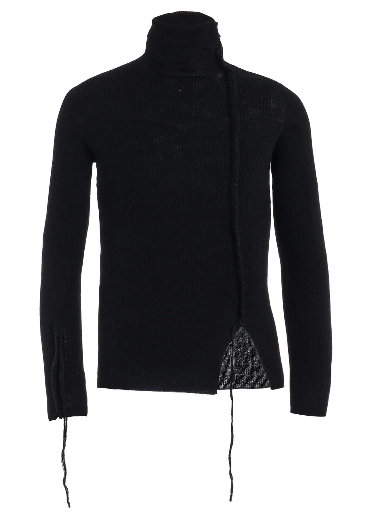 HIGH NECK RIBBED BLANKET STITCH PULLOVER sold by Yohji Yamamoto product image thumbnail 2