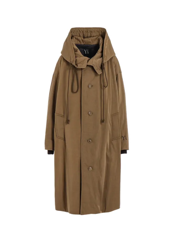NY/ CHINO CLOTH HOODIE COAT sold by Yohji Yamamoto