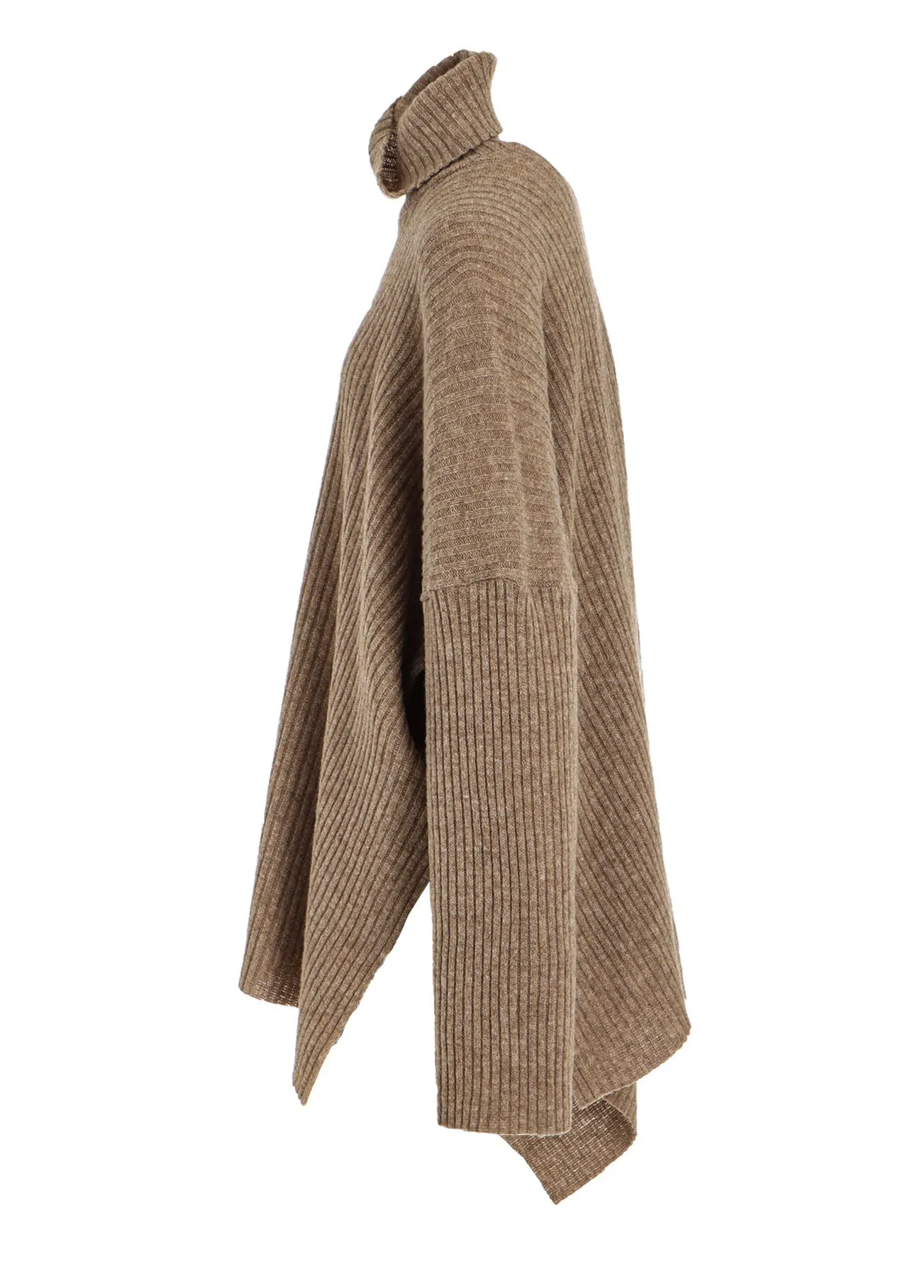 RIBBED UNBALANCED PONCHO sold by Yohji Yamamoto product image thumbnail 3