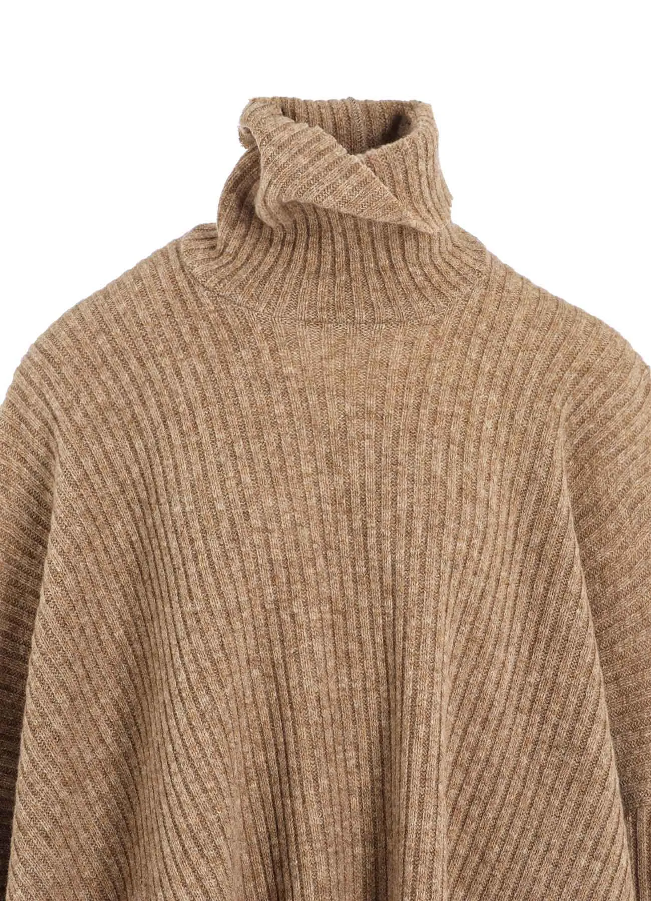 RIBBED UNBALANCED PONCHO sold by Yohji Yamamoto product image thumbnail 5