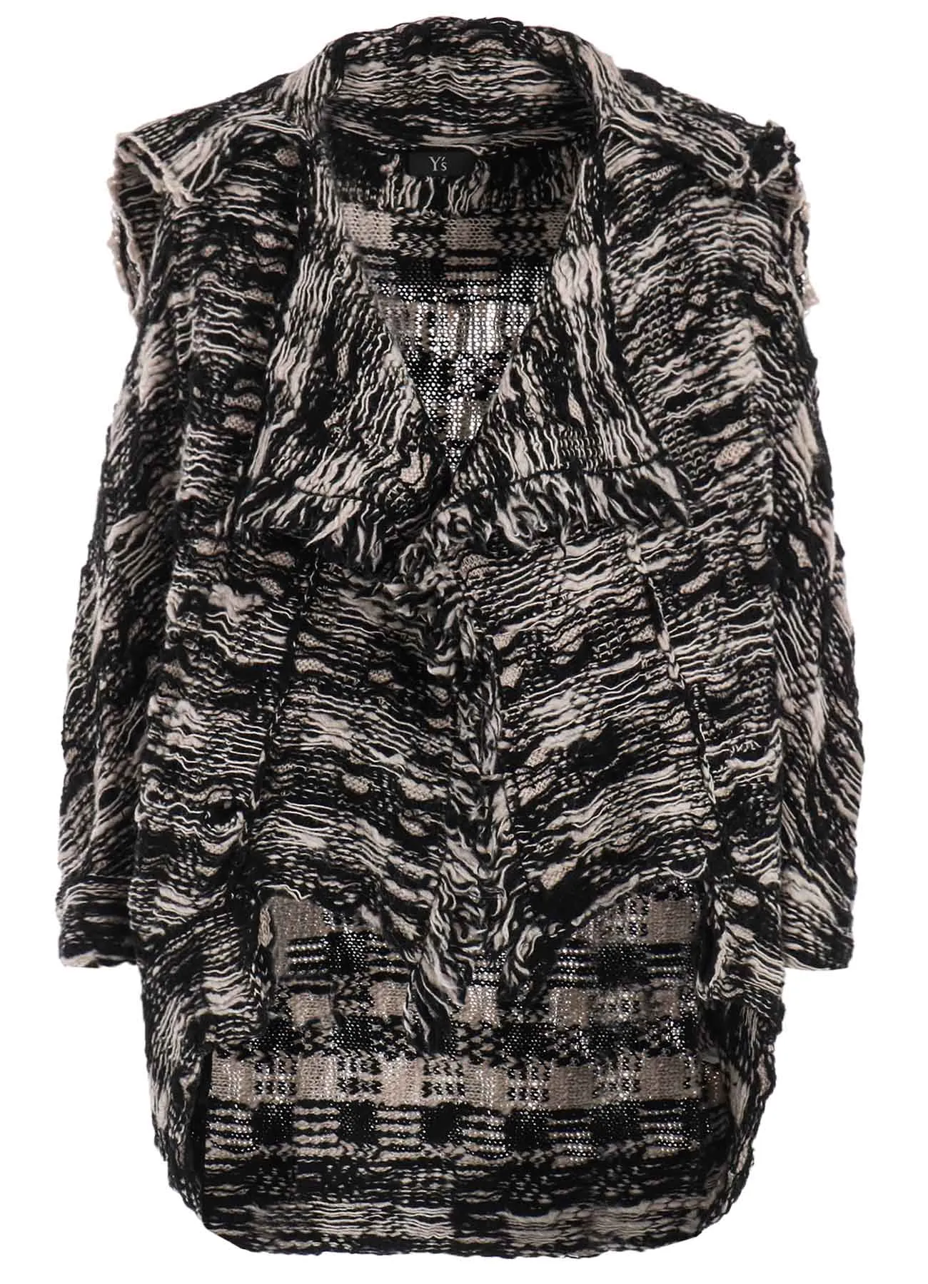 PLAID JACQUARD DOUBLE POCKET CARDIGAN sold by Yohji Yamamoto product image thumbnail 2