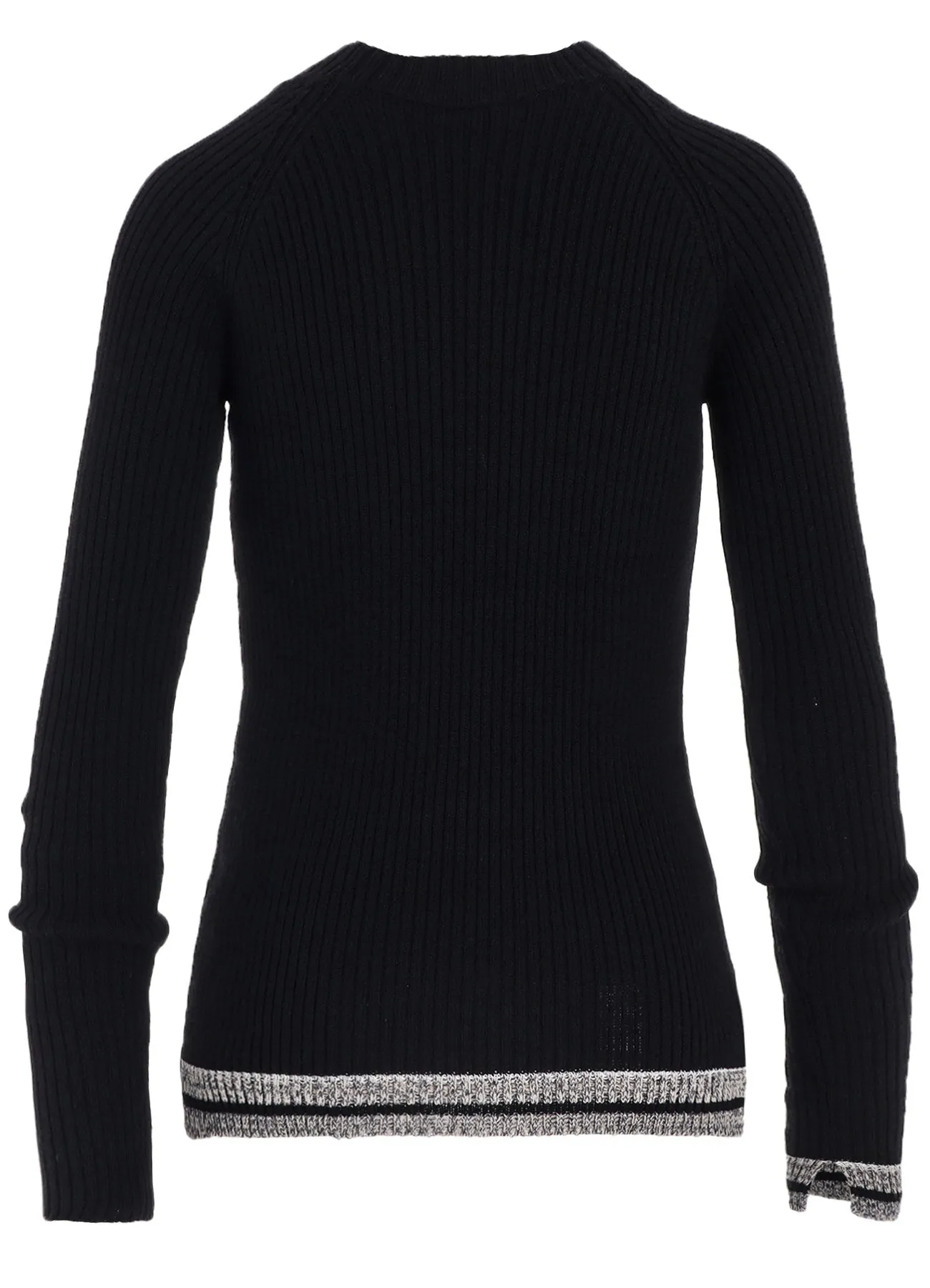 RIB MINI HIGH NECK RAGLAN PULLOVER sold by Yohji Yamamoto product image thumbnail 4