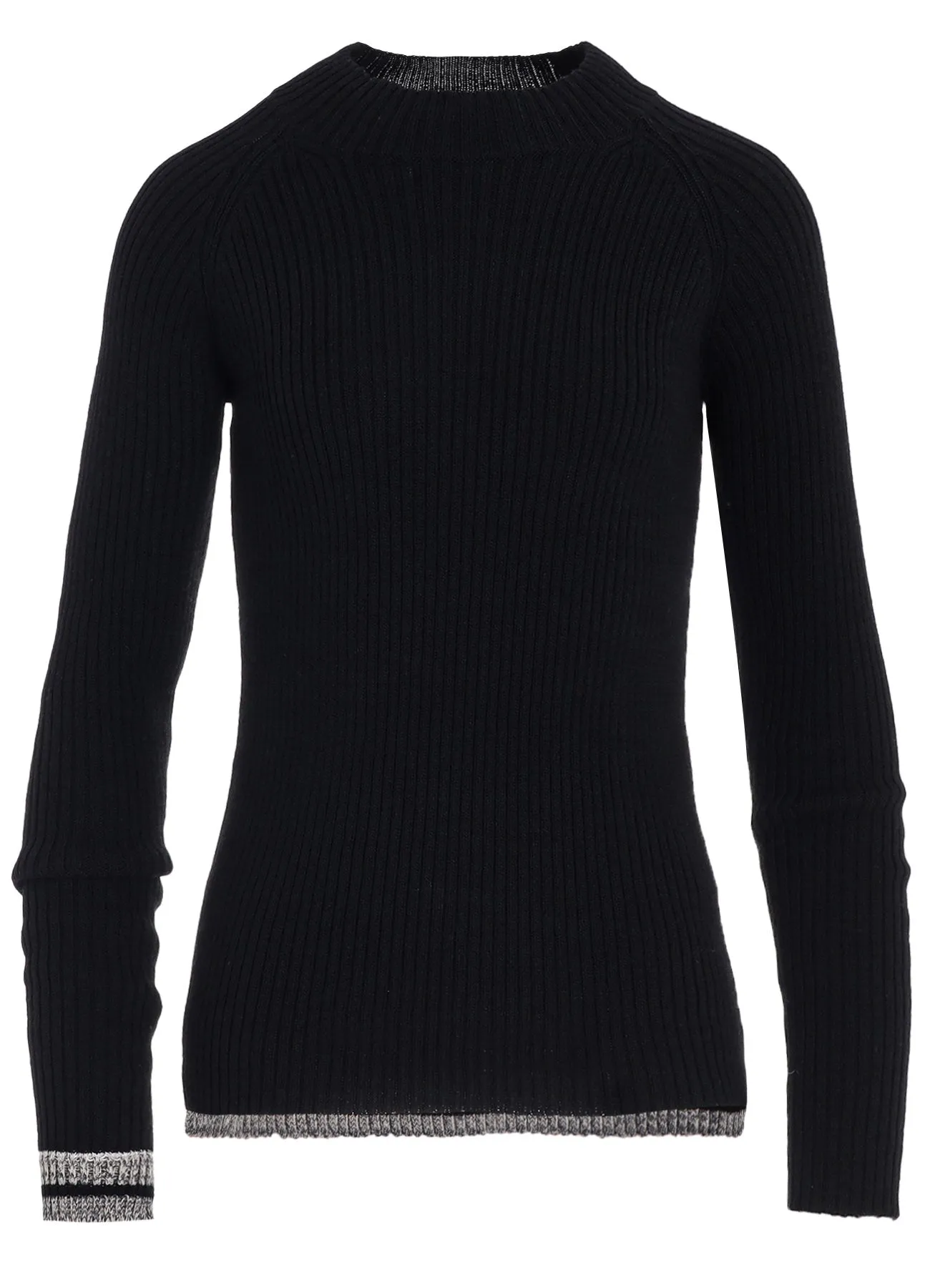 RIB MINI HIGH NECK RAGLAN PULLOVER sold by Yohji Yamamoto product image thumbnail 2