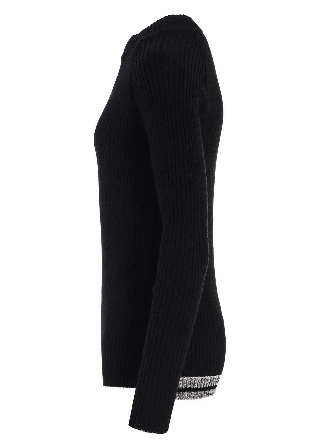 RIB MINI HIGH NECK RAGLAN PULLOVER sold by Yohji Yamamoto product image thumbnail 3