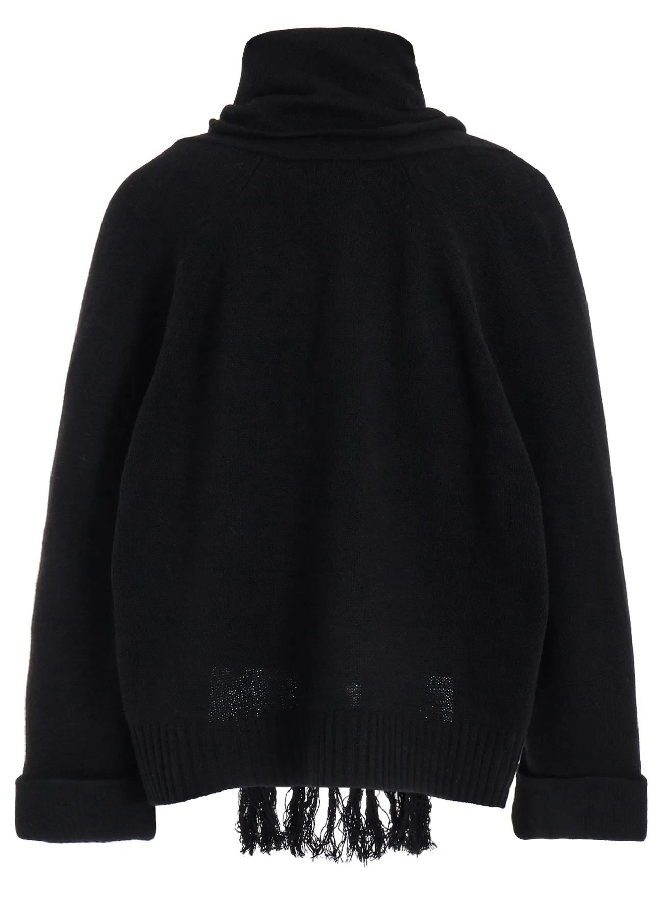 JERSEY FRINGE SHORT GOWN WITH SCARF sold by Yohji Yamamoto product image thumbnail 3