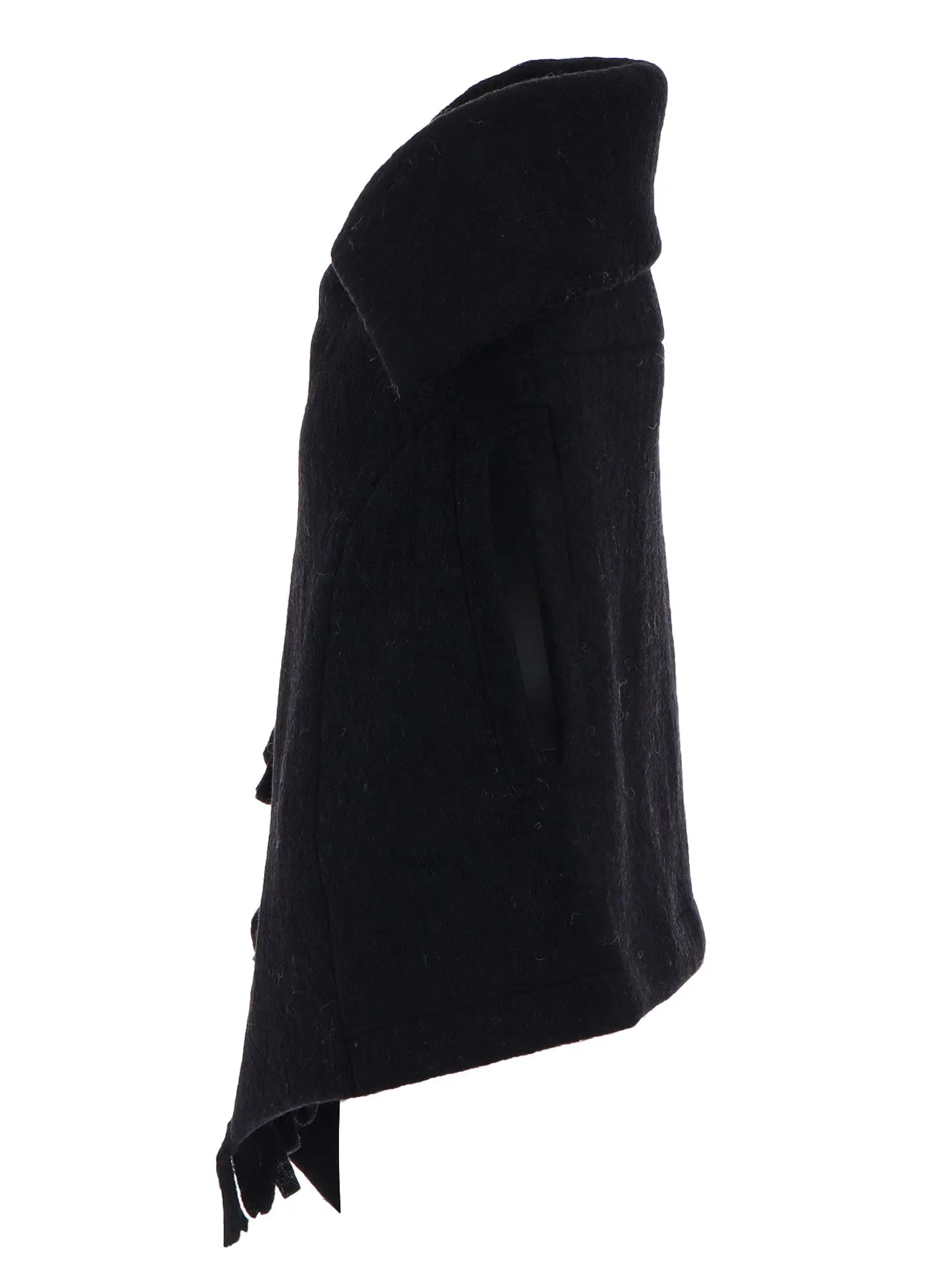 W/Pe SLIVER FLEECE FRINGE WRAP T sold by Yohji Yamamoto product image thumbnail 4