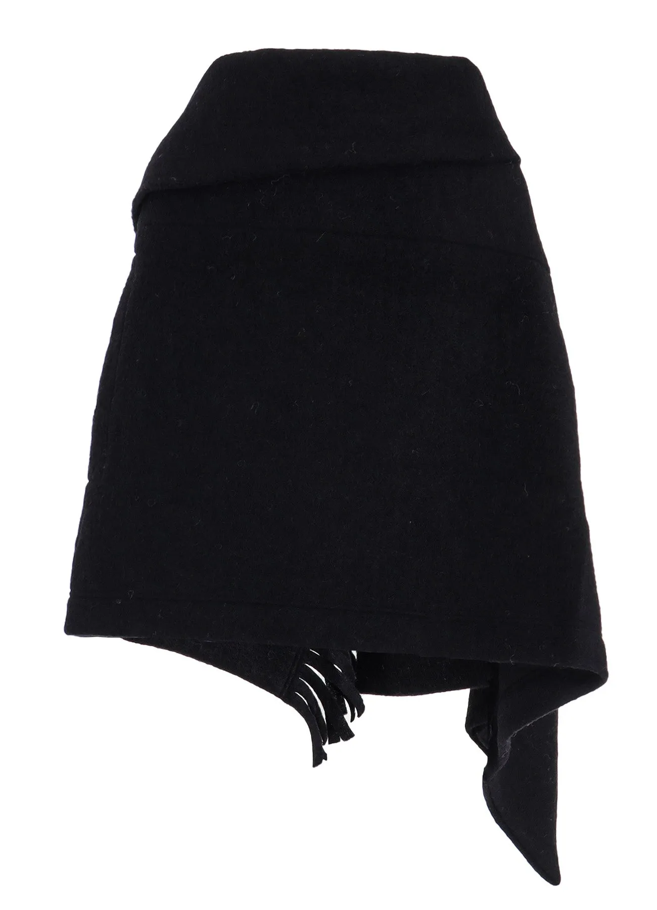 W/Pe SLIVER FLEECE FRINGE WRAP T sold by Yohji Yamamoto product image thumbnail 5