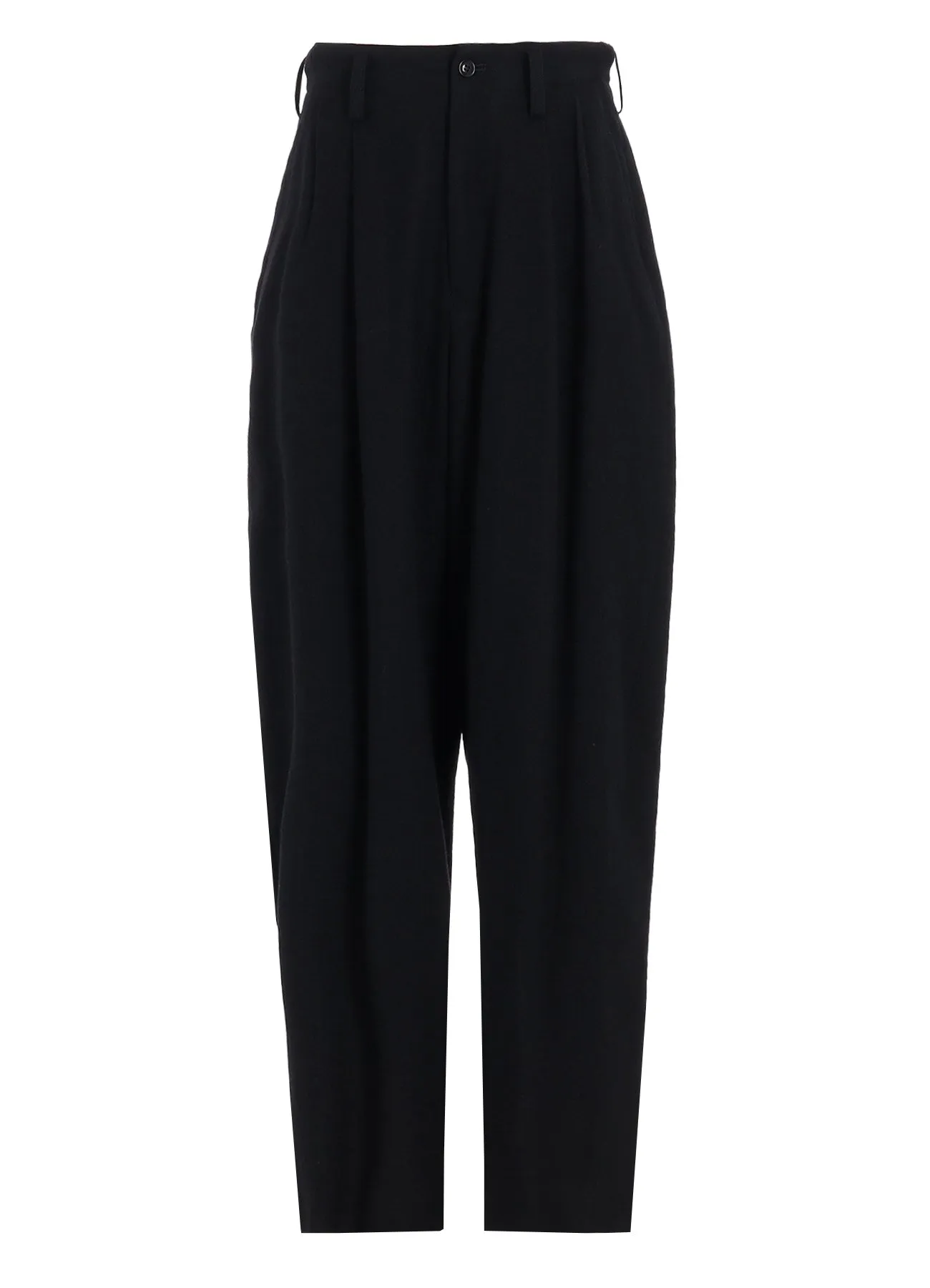 WOOL VIYELLA DOUBLE TUCK WIDE PANTS sold by Yohji Yamamoto product image thumbnail 2