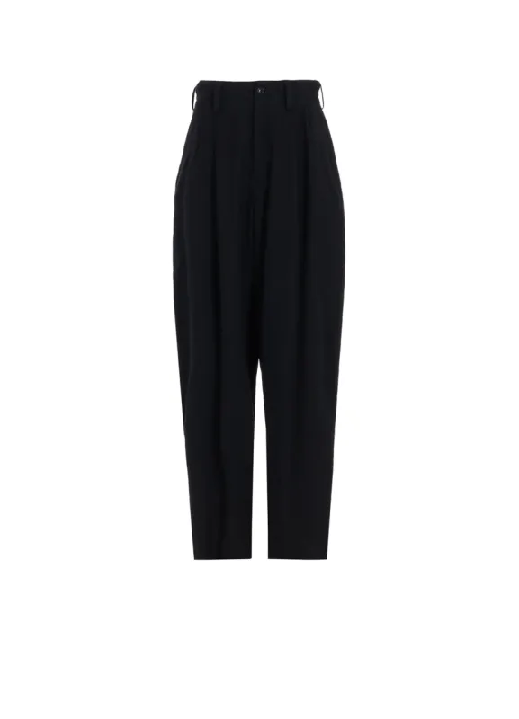 WOOL VIYELLA DOUBLE TUCK WIDE PANTS sold by Yohji Yamamoto