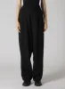 WOOL VIYELLA DOUBLE TUCK WIDE PANTS sold by Yohji Yamamoto