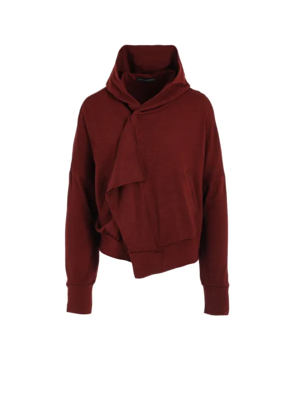 WOOL JERSEY TILTED PARKA sold by Yohji Yamamoto