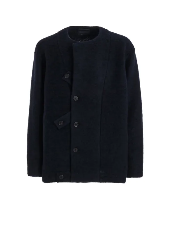 WOOL JERSEY REGULATION TAB COAT sold by Yohji Yamamoto