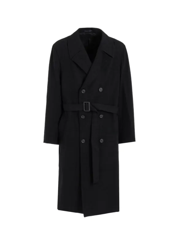 REGULATION ARMY GABARDINE 8BUTTON COAT sold by Yohji Yamamoto