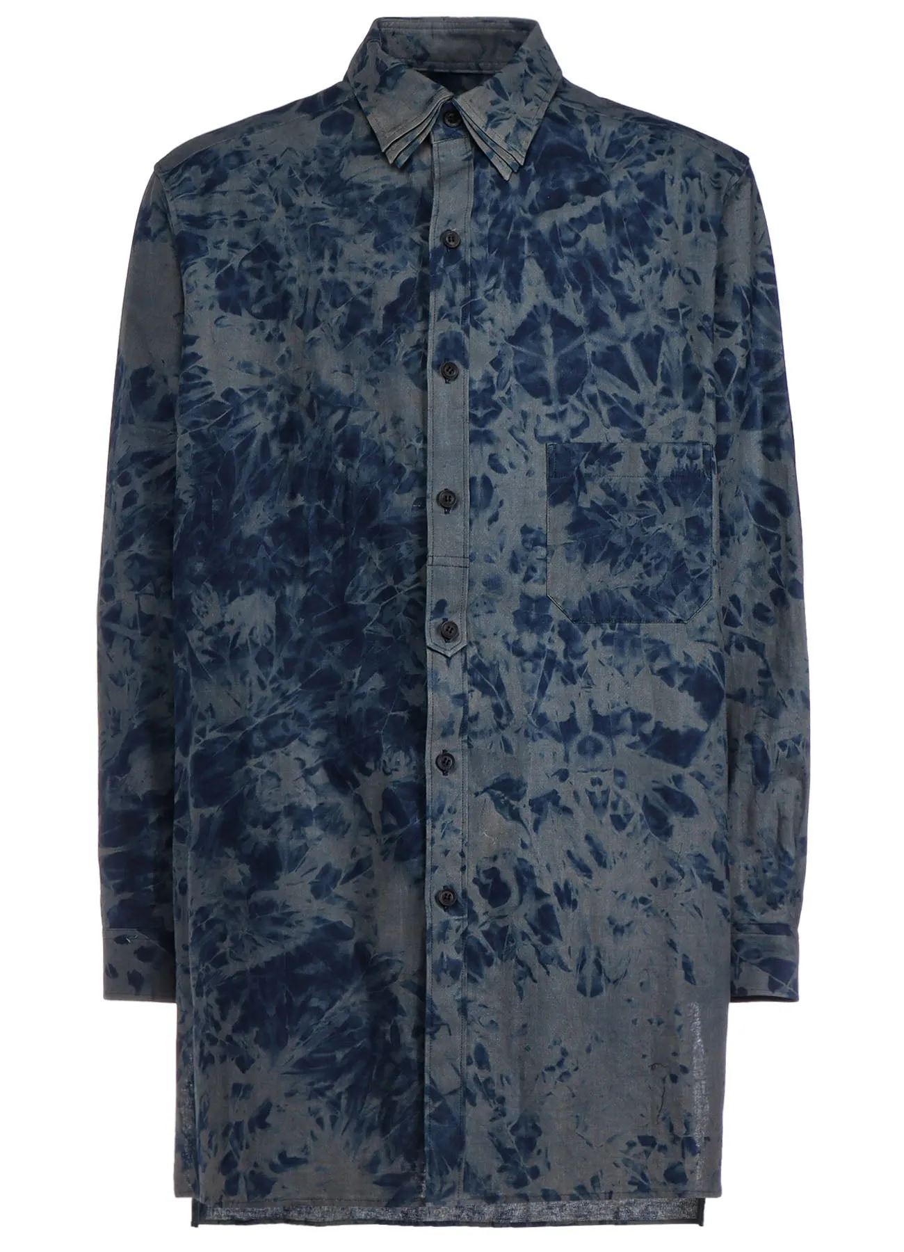 C/F ING INK PLACKET TAB TRIPLE COLLAR BLOUSE sold by Yohji Yamamoto product image thumbnail 3