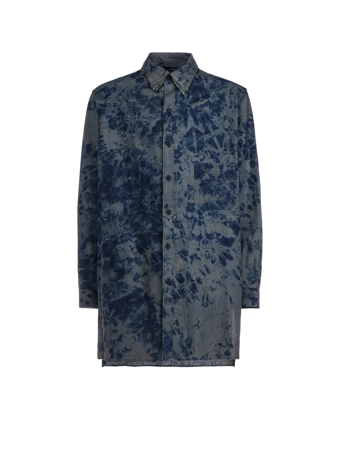 C/F ING INK PLACKET TAB TRIPLE COLLAR BLOUSE sold by Yohji Yamamoto