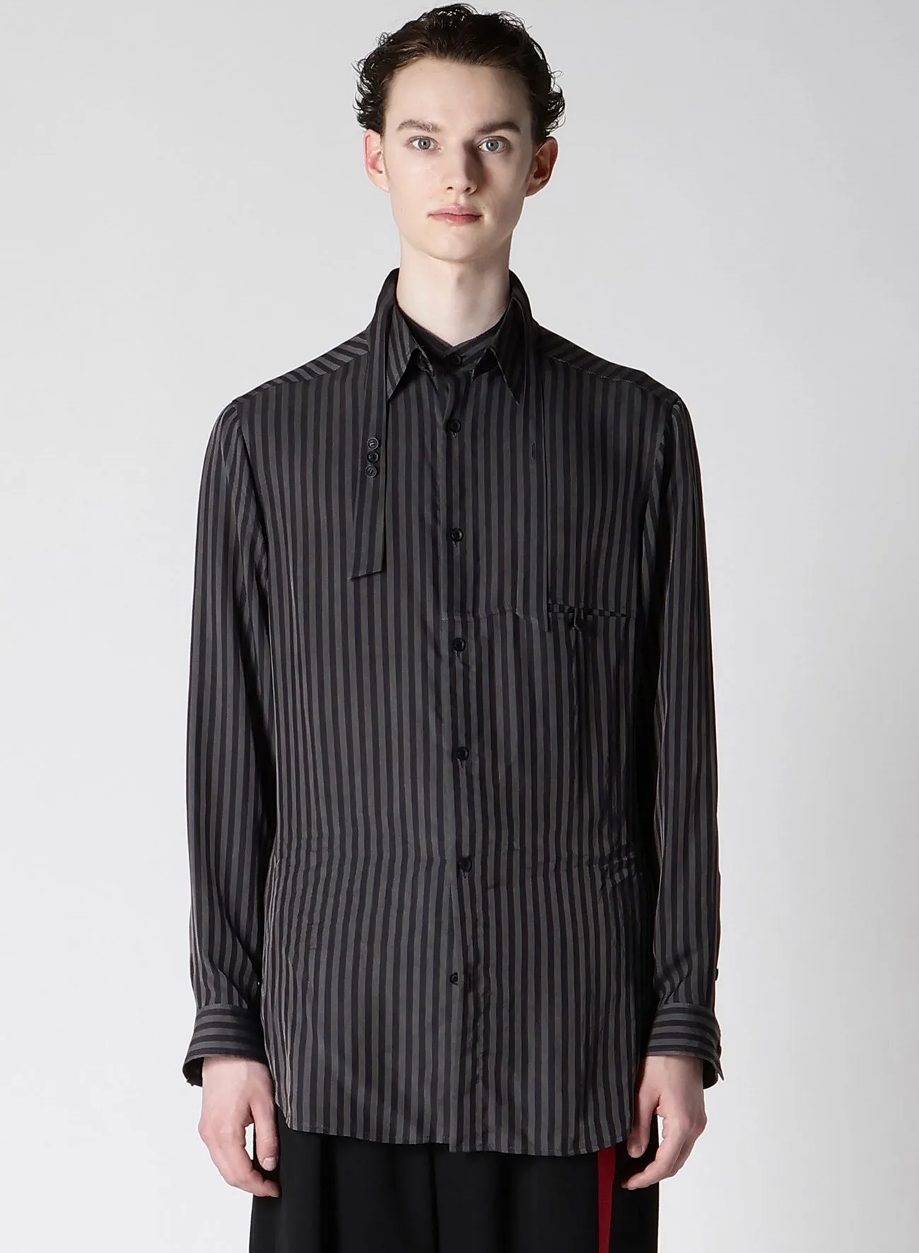 U-RIBBON SPARE COLLAR BLOUSE sold by Yohji Yamamoto product image thumbnail 2