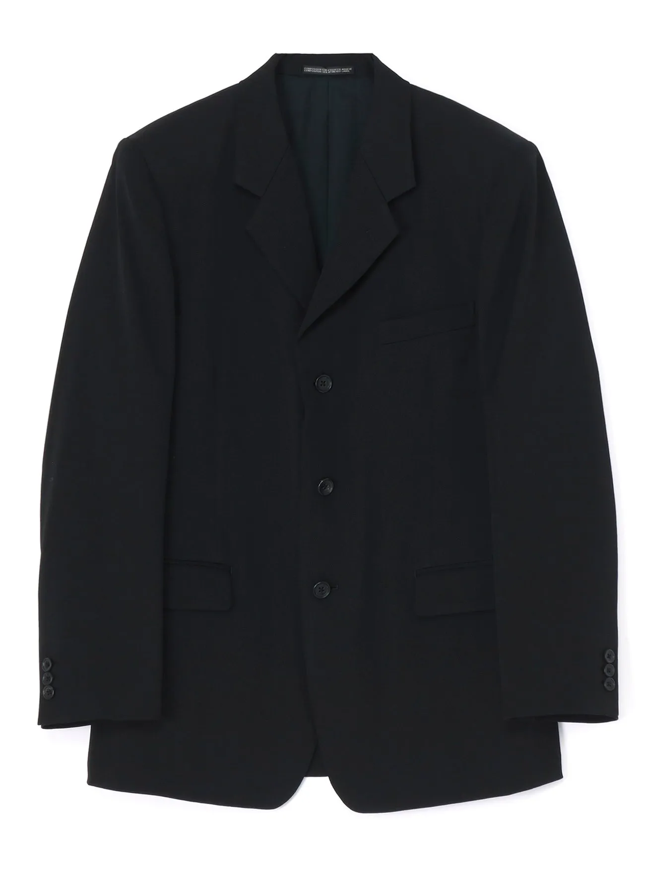 SUIT GABARDINE J-CDH 3BS JACKET sold by Yohji Yamamoto product image thumbnail 2
