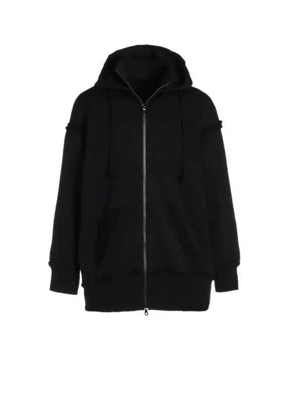 ULTIMA FLEECE TIERED HOODIE sold by Yohji Yamamoto