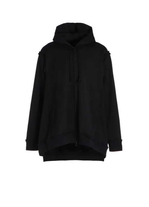 ULTIMA FLEECE TRUNCATED HOODIE sold by Yohji Yamamoto