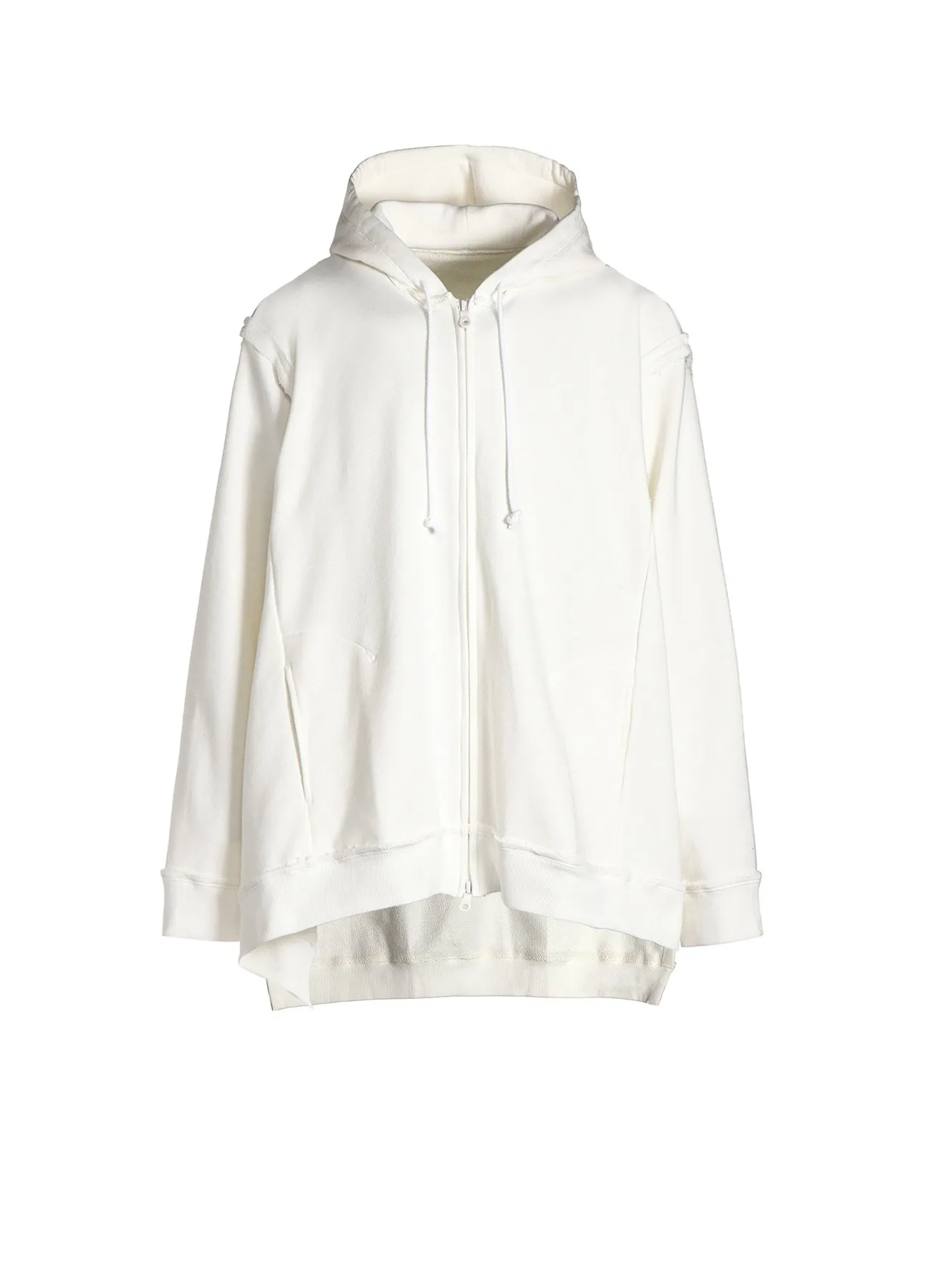 ULTIMA FLEECE TRUNCATED HOODIE sold by Yohji Yamamoto
