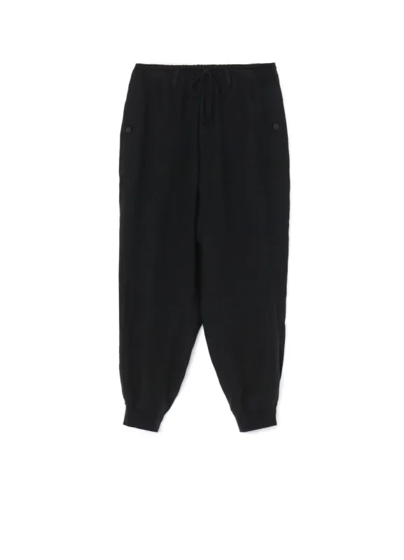 L VEIL LAWN R-RIBBED HEM PANTS sold by Yohji Yamamoto