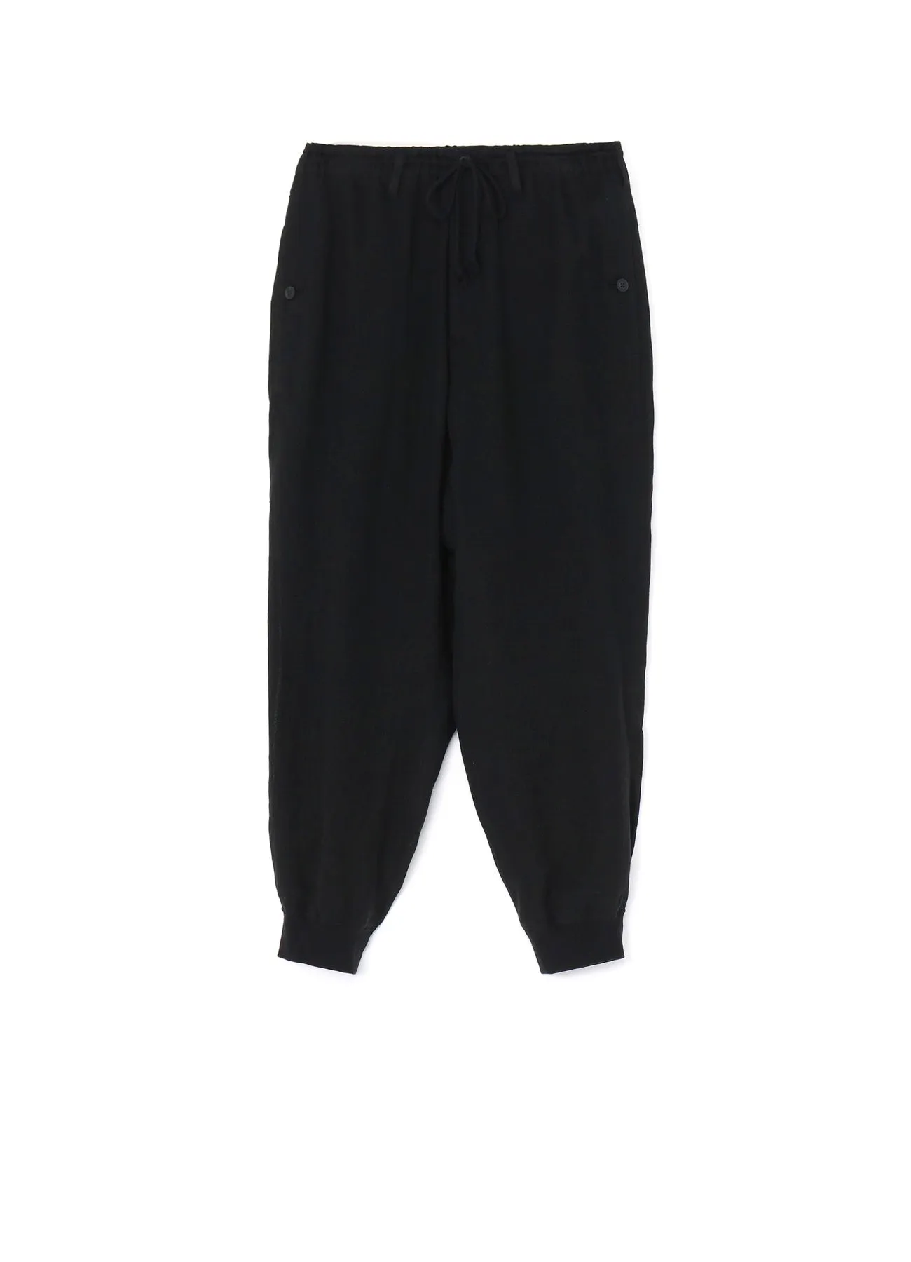 L VEIL LAWN R-RIBBED HEM PANTS sold by Yohji Yamamoto