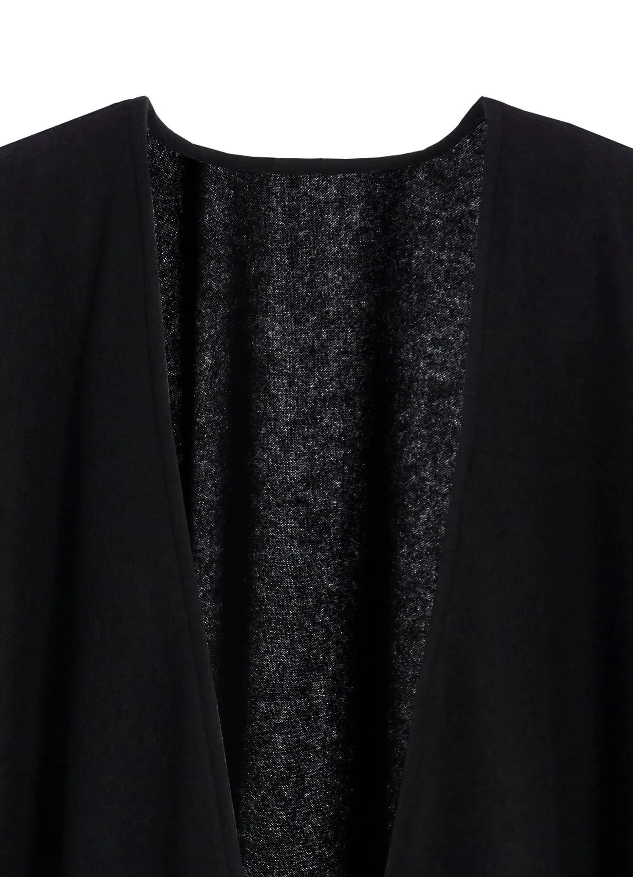 WOOL PLAIN SHRINK U CUT PONCHO sold by Yohji Yamamoto product image thumbnail 5