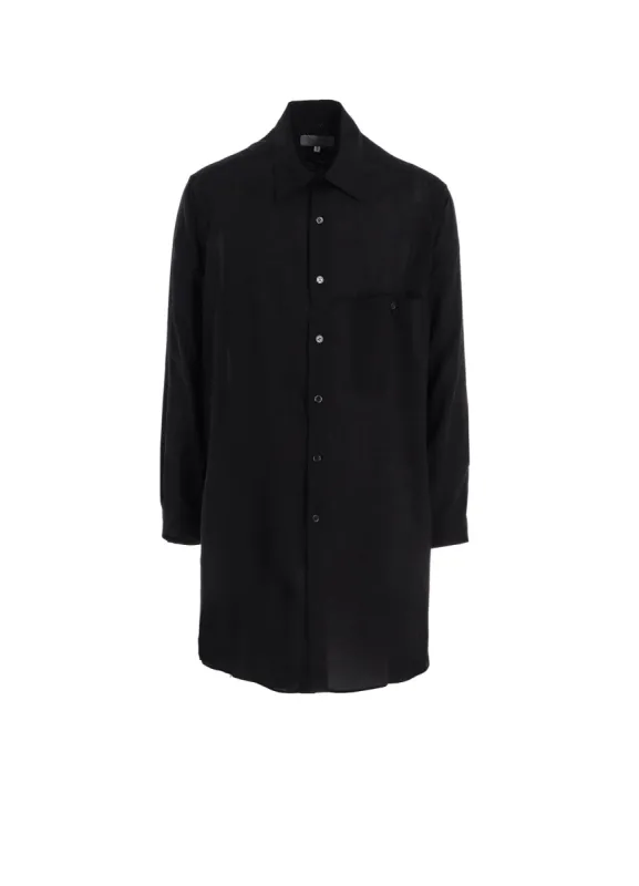 CELLULOSE LOAN ROUND HEM BIG BLOUSE sold by Yohji Yamamoto
