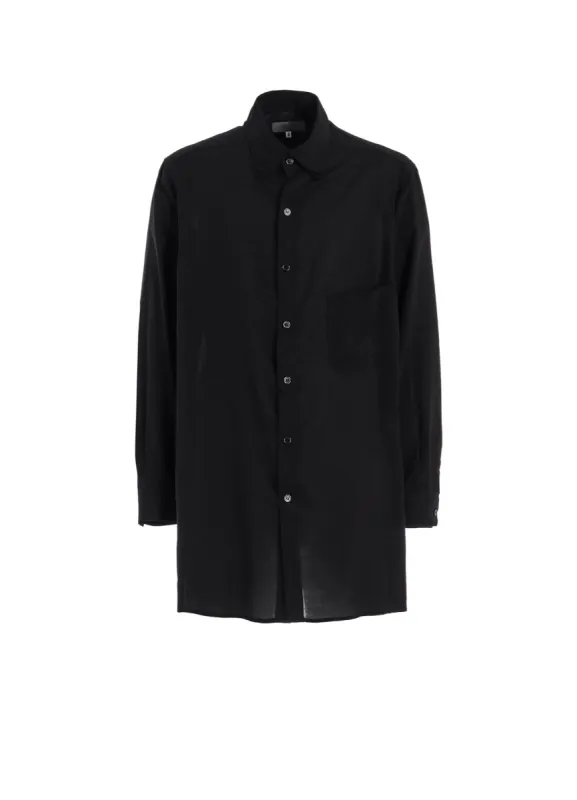 CELLULOSE LOAN PLACKET TAB TRIPLE COLLAR BLOUSE sold by Yohji Yamamoto