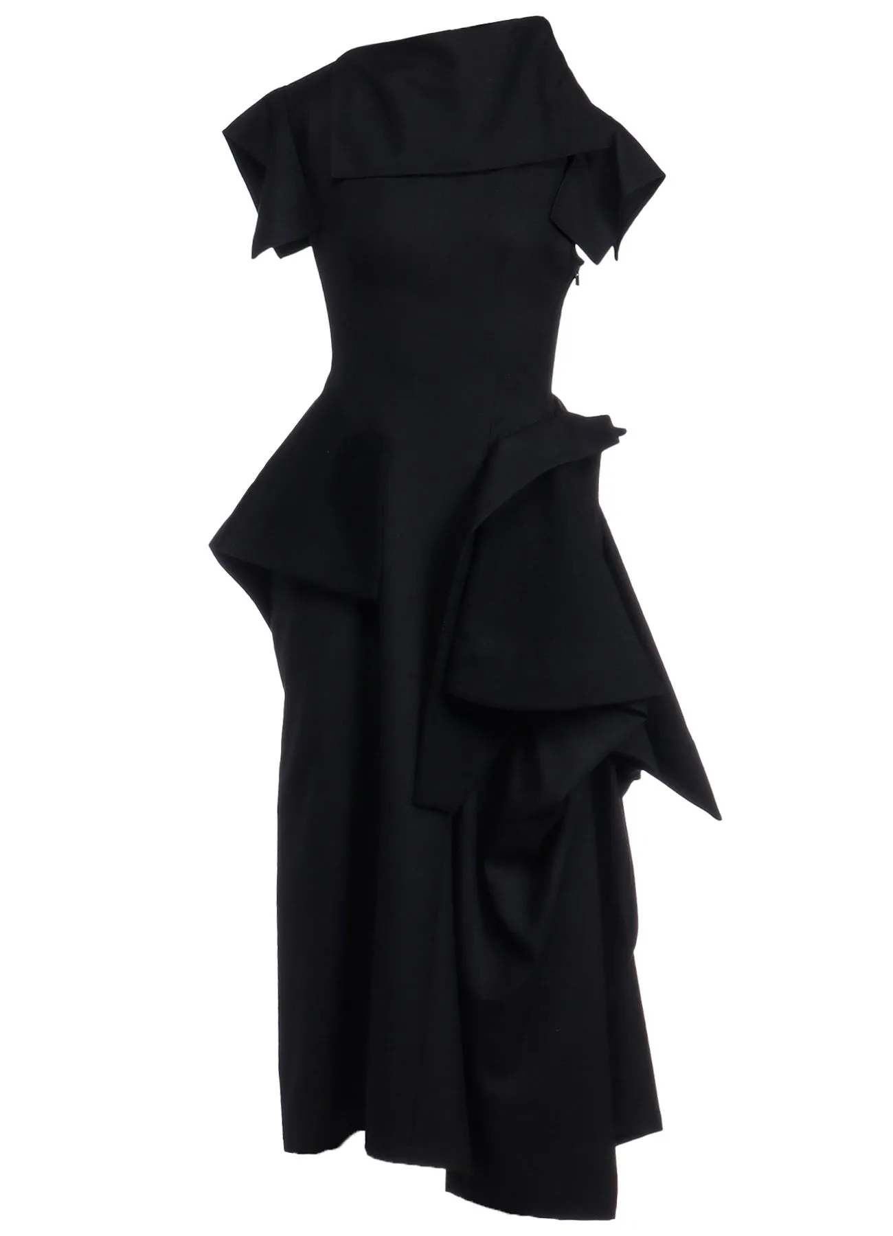 ASYMMETRY SLEEVELESS DRESS sold by Yohji Yamamoto product image thumbnail 4