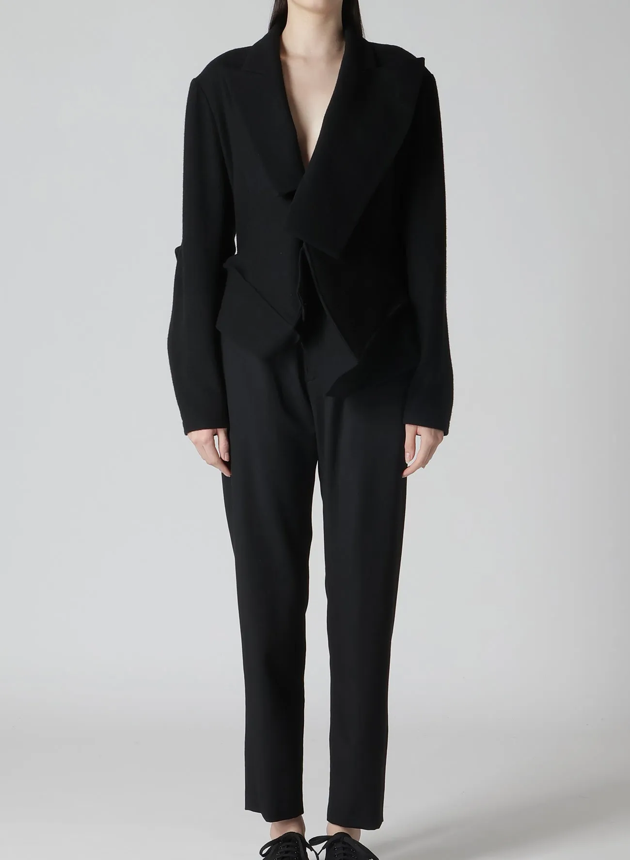 WOOL BLANKET BOX HEM PEAKED JACKET sold by Yohji Yamamoto product image thumbnail 2