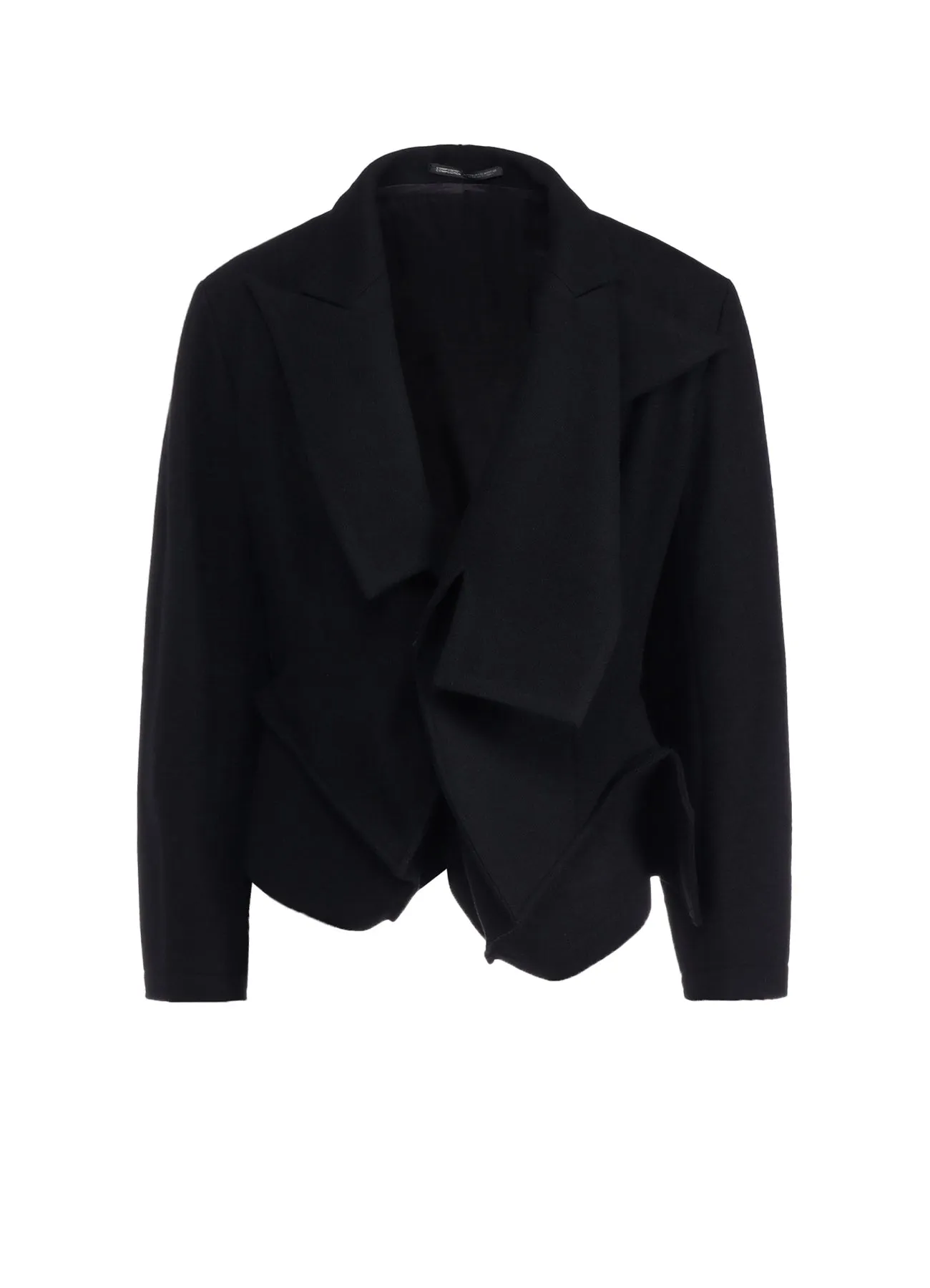 WOOL BLANKET BOX HEM PEAKED JACKET sold by Yohji Yamamoto