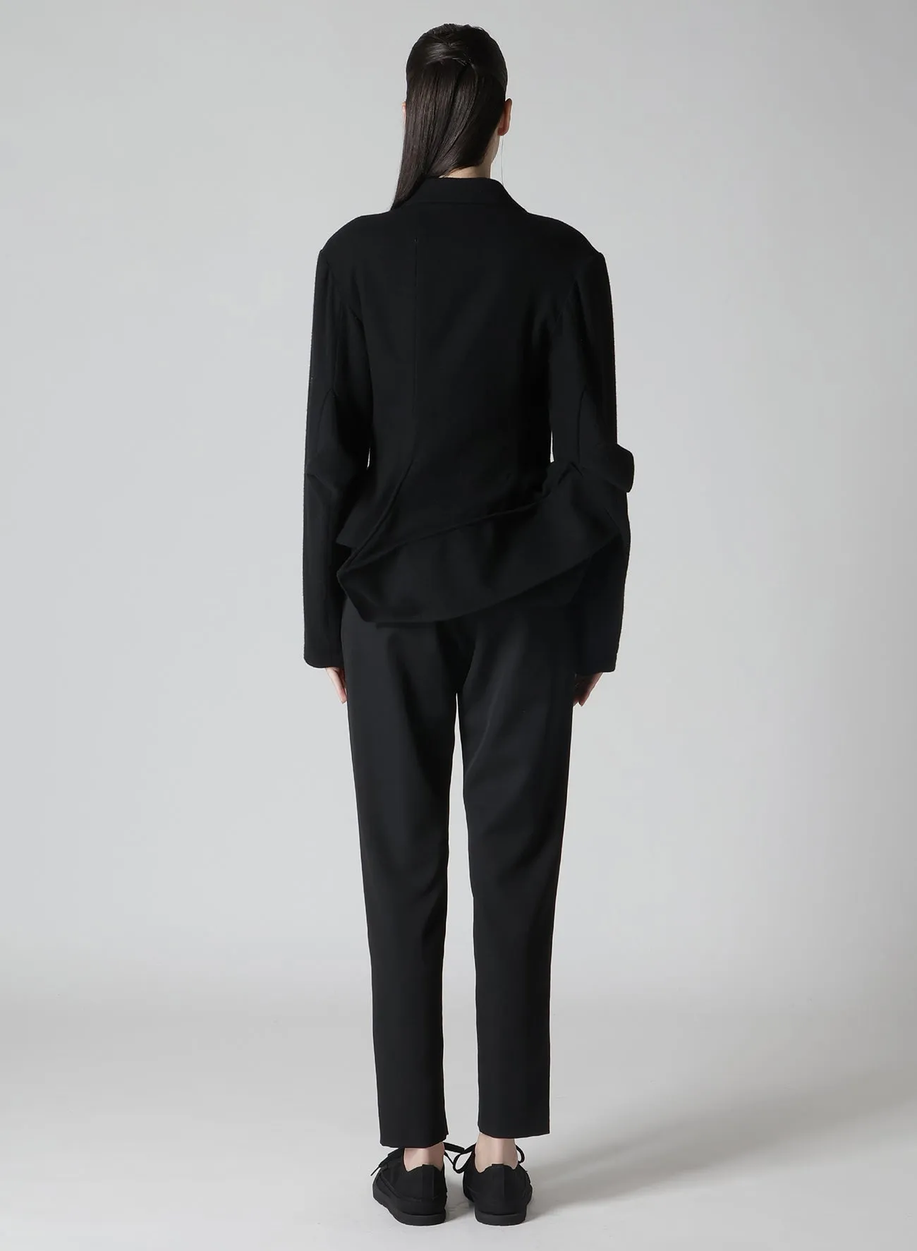 WOOL BLANKET BOX HEM PEAKED JACKET sold by Yohji Yamamoto product image thumbnail 5
