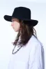 WASHER FINISHED WOOL GABARDINE LONG BRIM HAT sold by Yohji Yamamoto