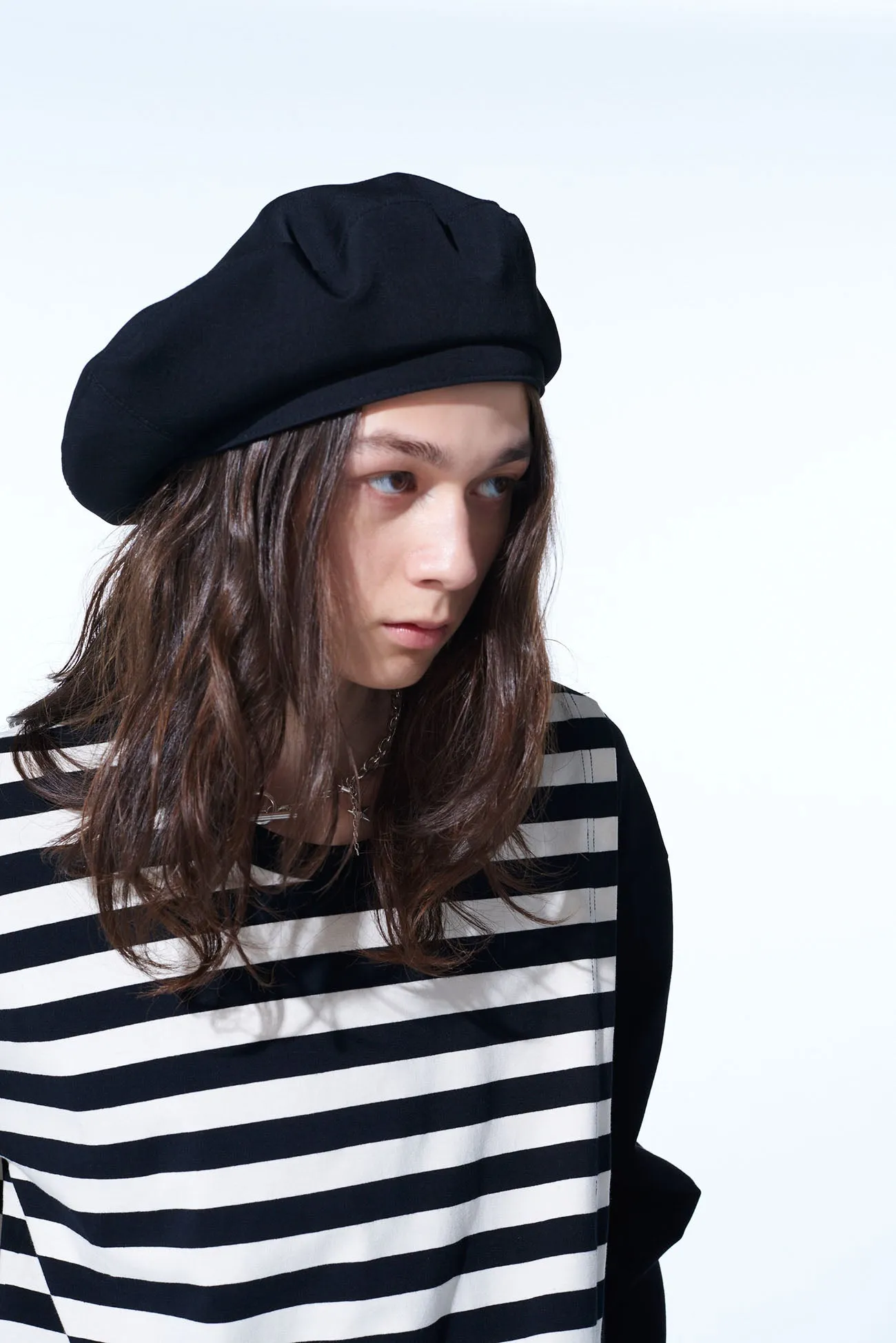 WASHER FINISHED WOOL GABARDINE BERET sold by Yohji Yamamoto product image thumbnail 4